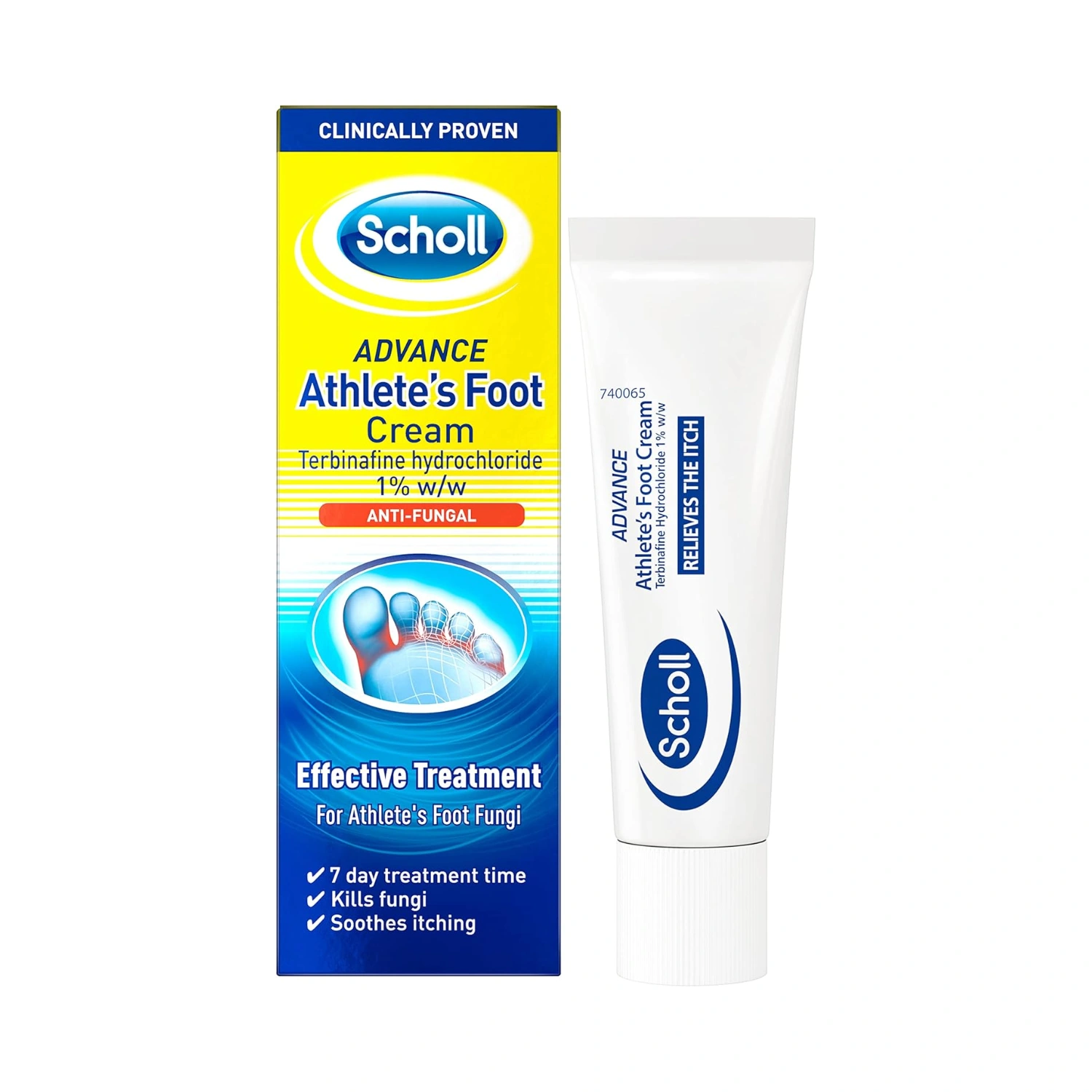 Scholl Advance Athlete's Anti-Fungal Foot Cream 15g
