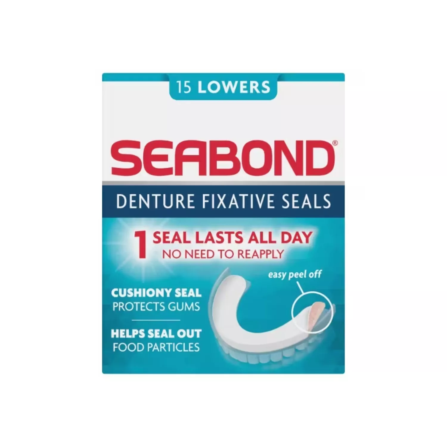 Seabond Denture Fixative Seals 15 Lowers