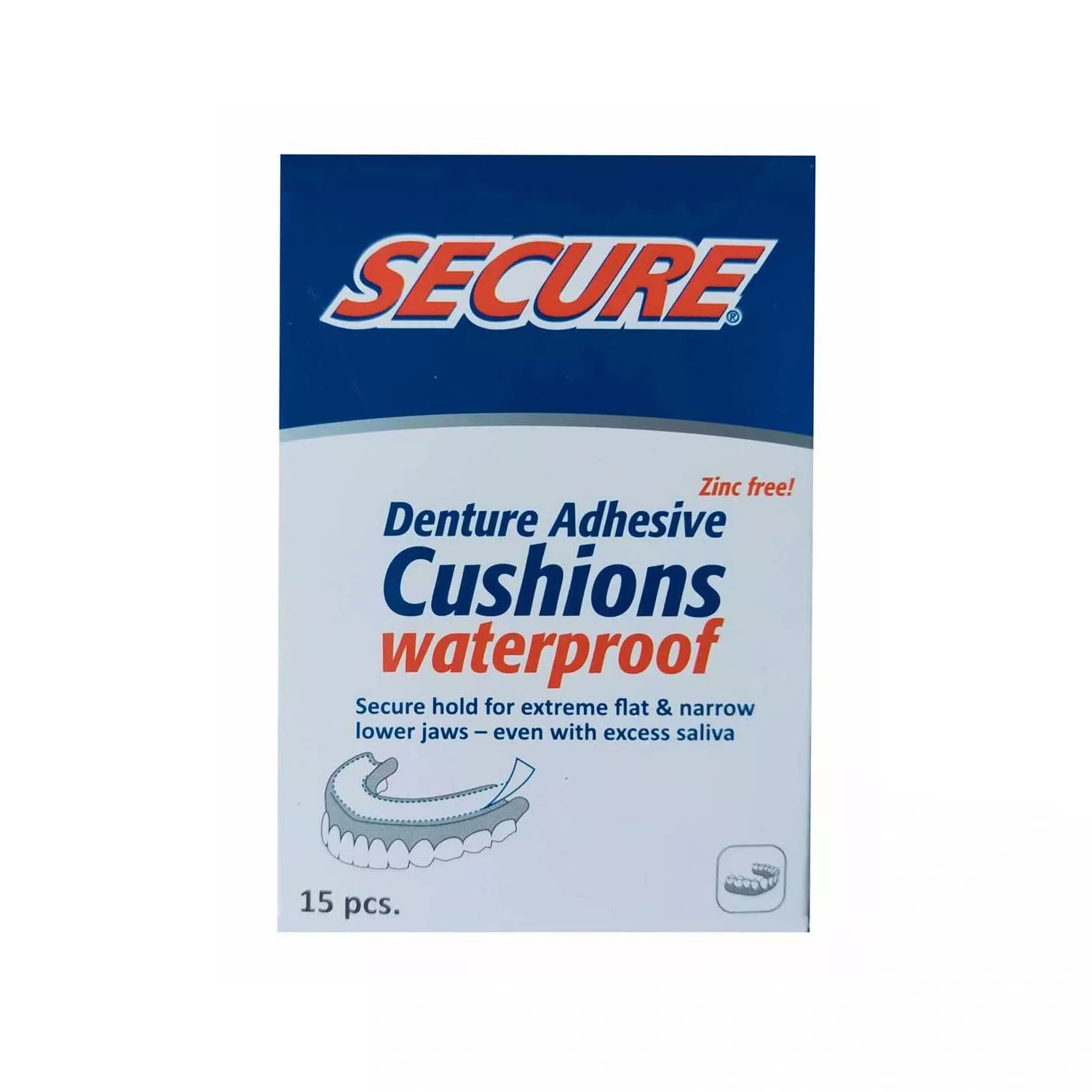 Secure Denture Adhesive Strips 15 Strips