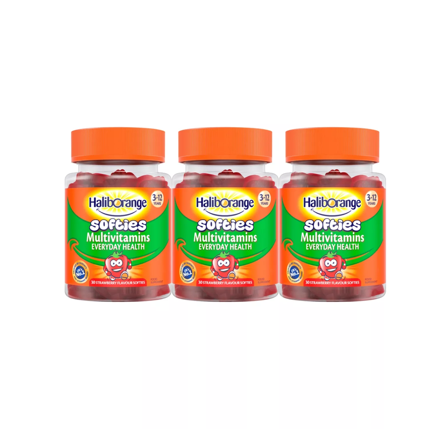 Haliborange Kids Multivitamin Fruit Softies 30s - Pack of 3