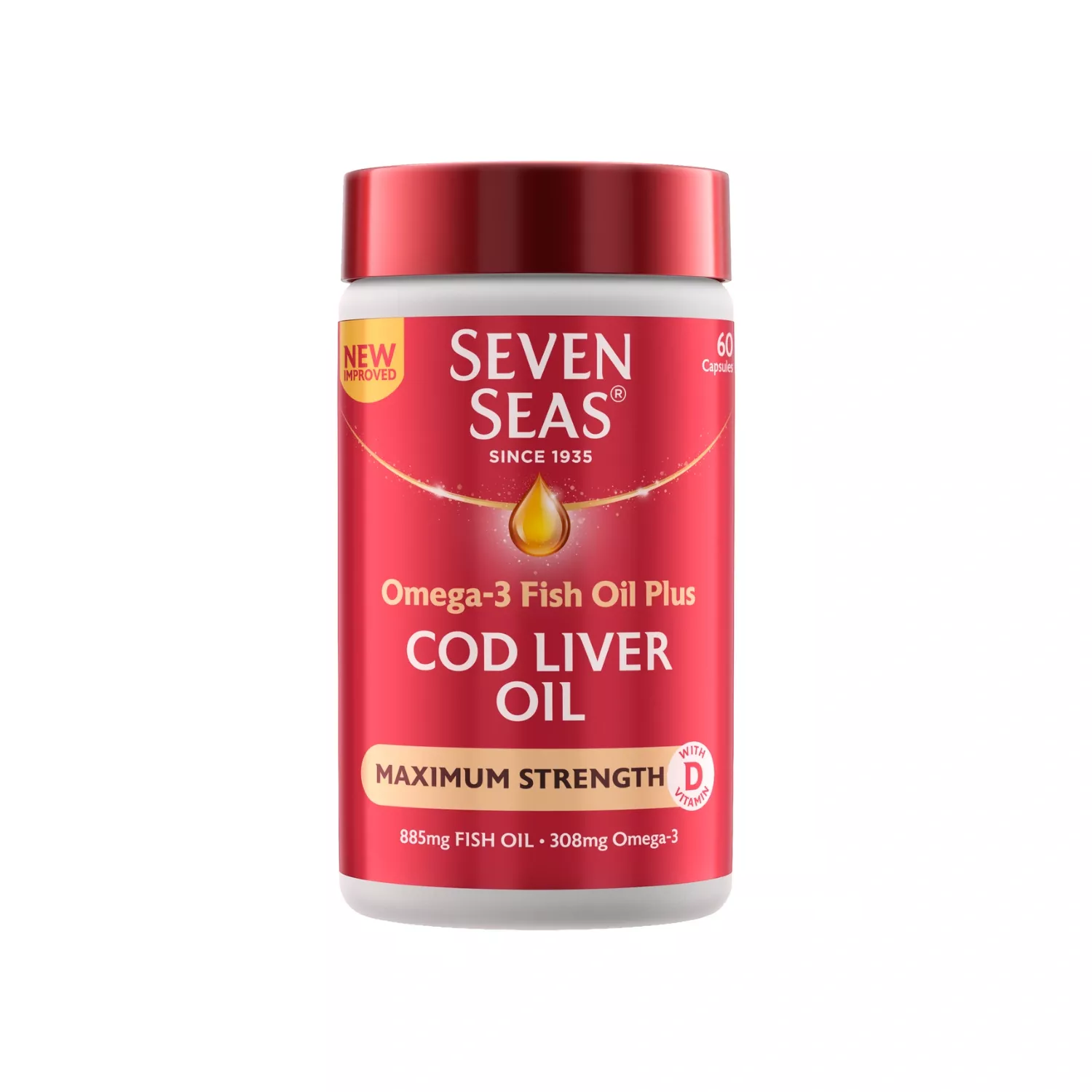 Seven Seas Cod Liver Oil Maximum Strength 60s