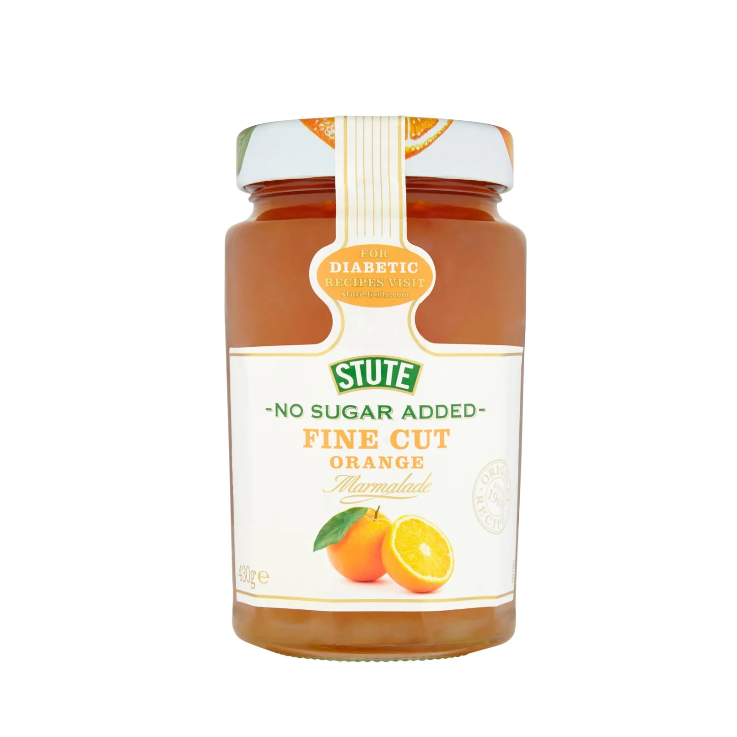 Stute Thick Cut Diabetic Orange Extra Marmalade 430G