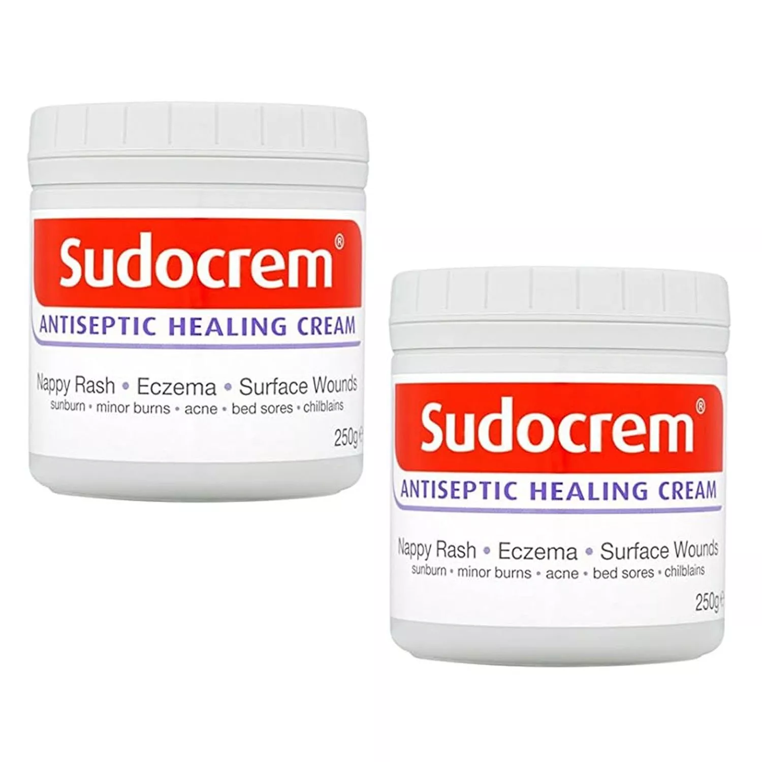 Sudocrem Antiseptic Healing Cream 250g - Pack of 2