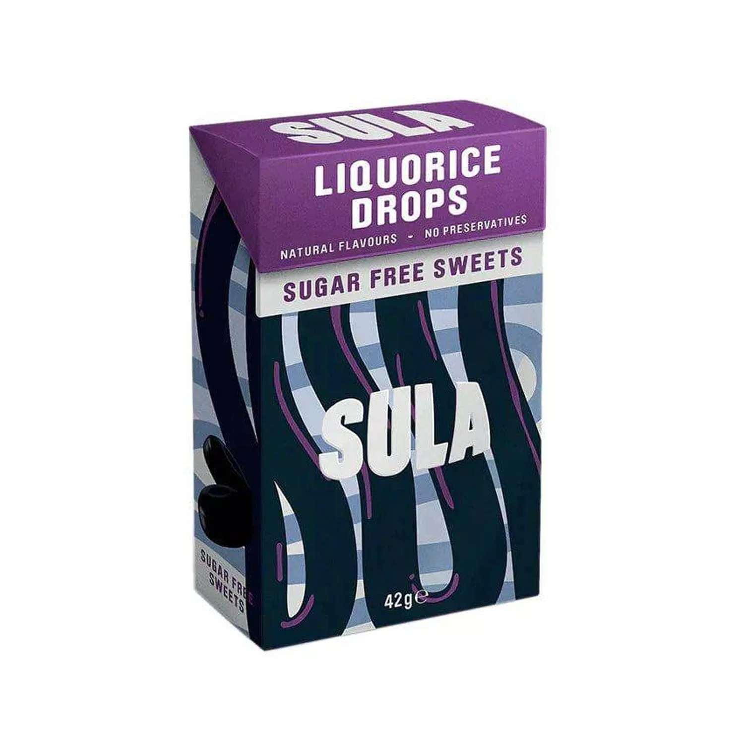Sula Liquorice Flavoured Sugar Free 42g
