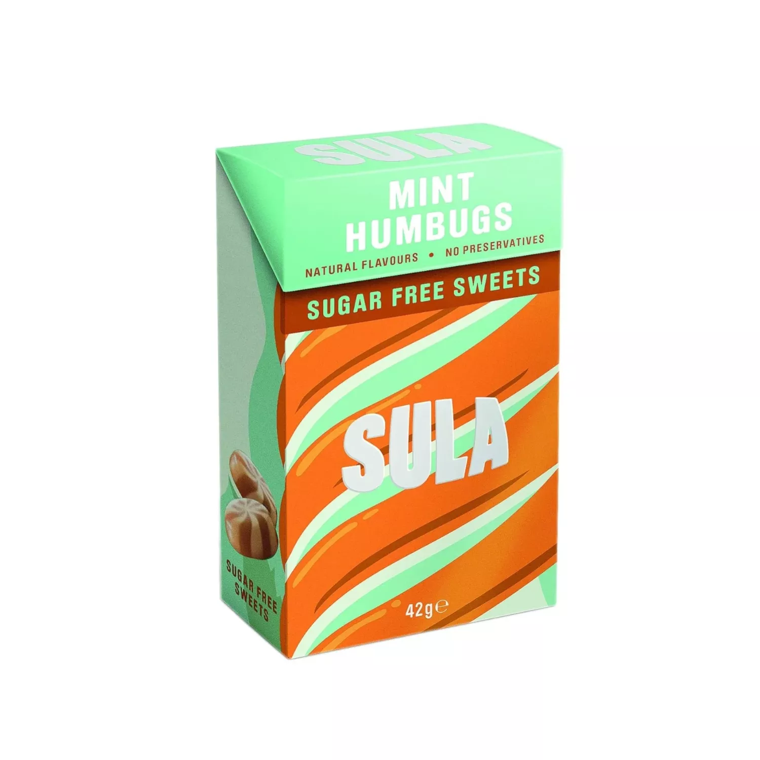 Sula Mint Humbugs Sugar Free Sweets 42g