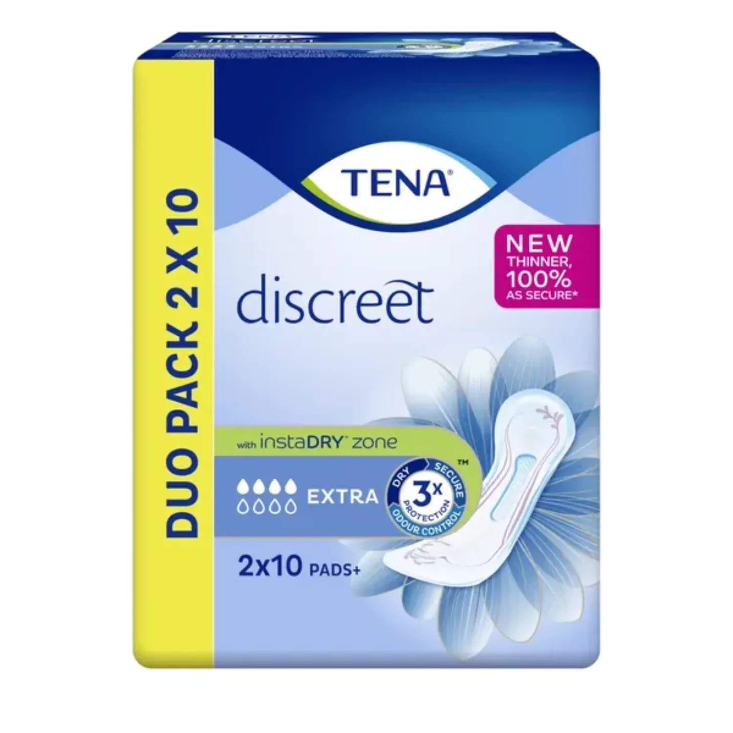 TENA Discreet Extra Pads Duo Pack of 10