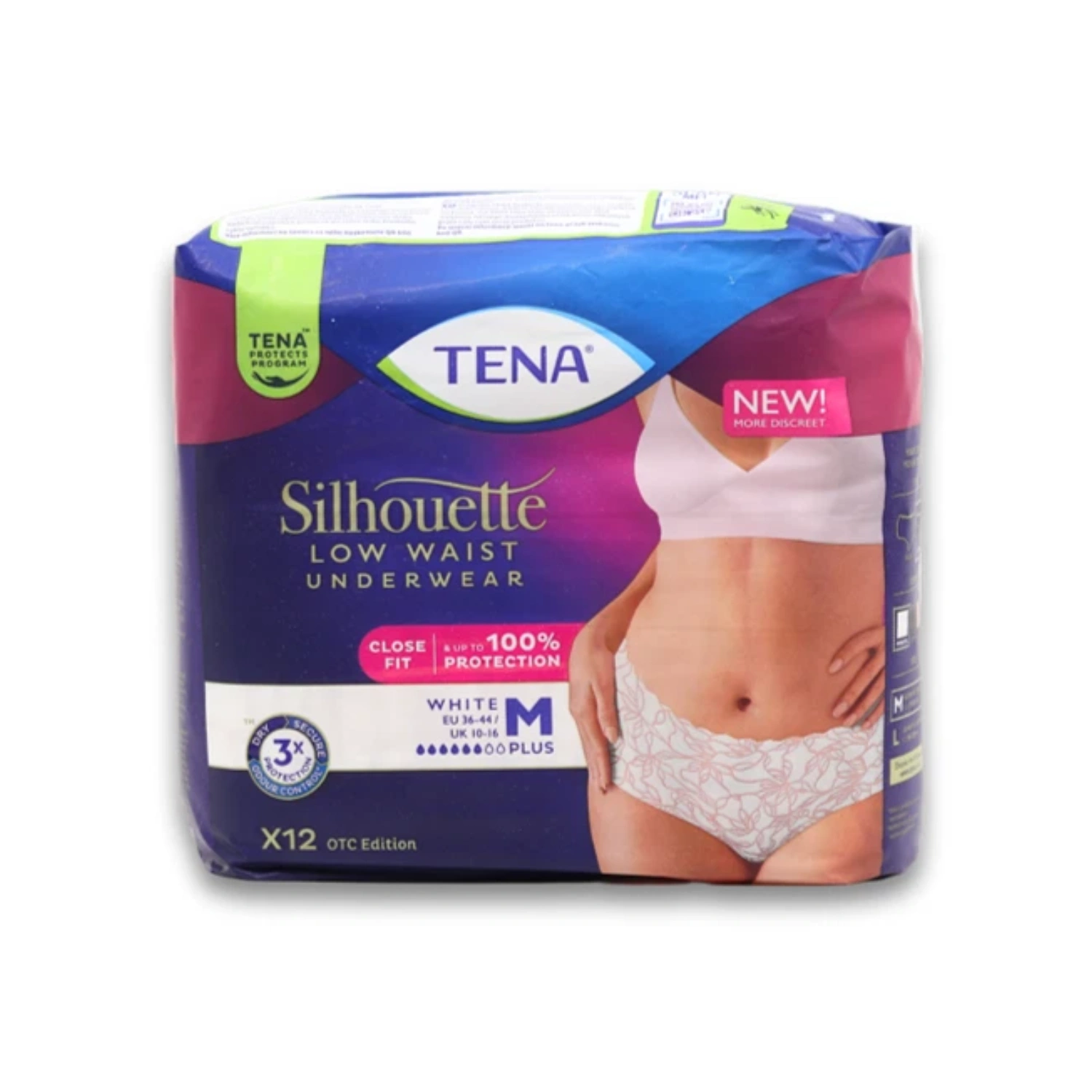 TENA Silhouette Pants Normal Size Medium 12 Pack