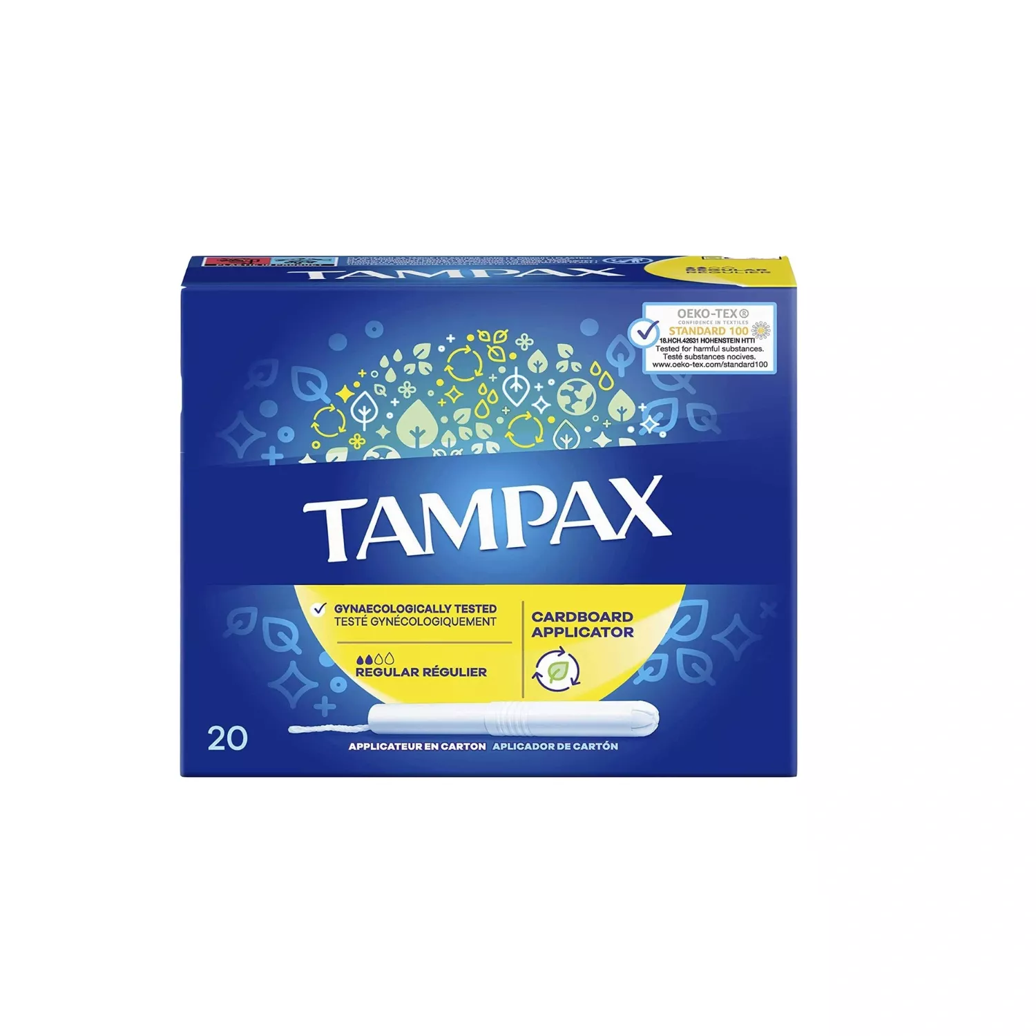 Tampax Blue Regular Tampons 20 Count
