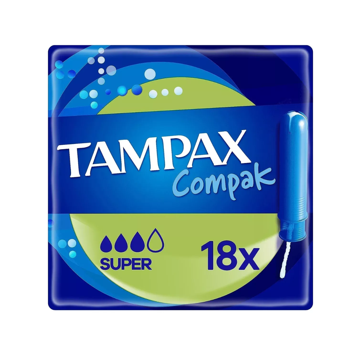 Tampons Tampax Compak Super with Applicator -18 Pads