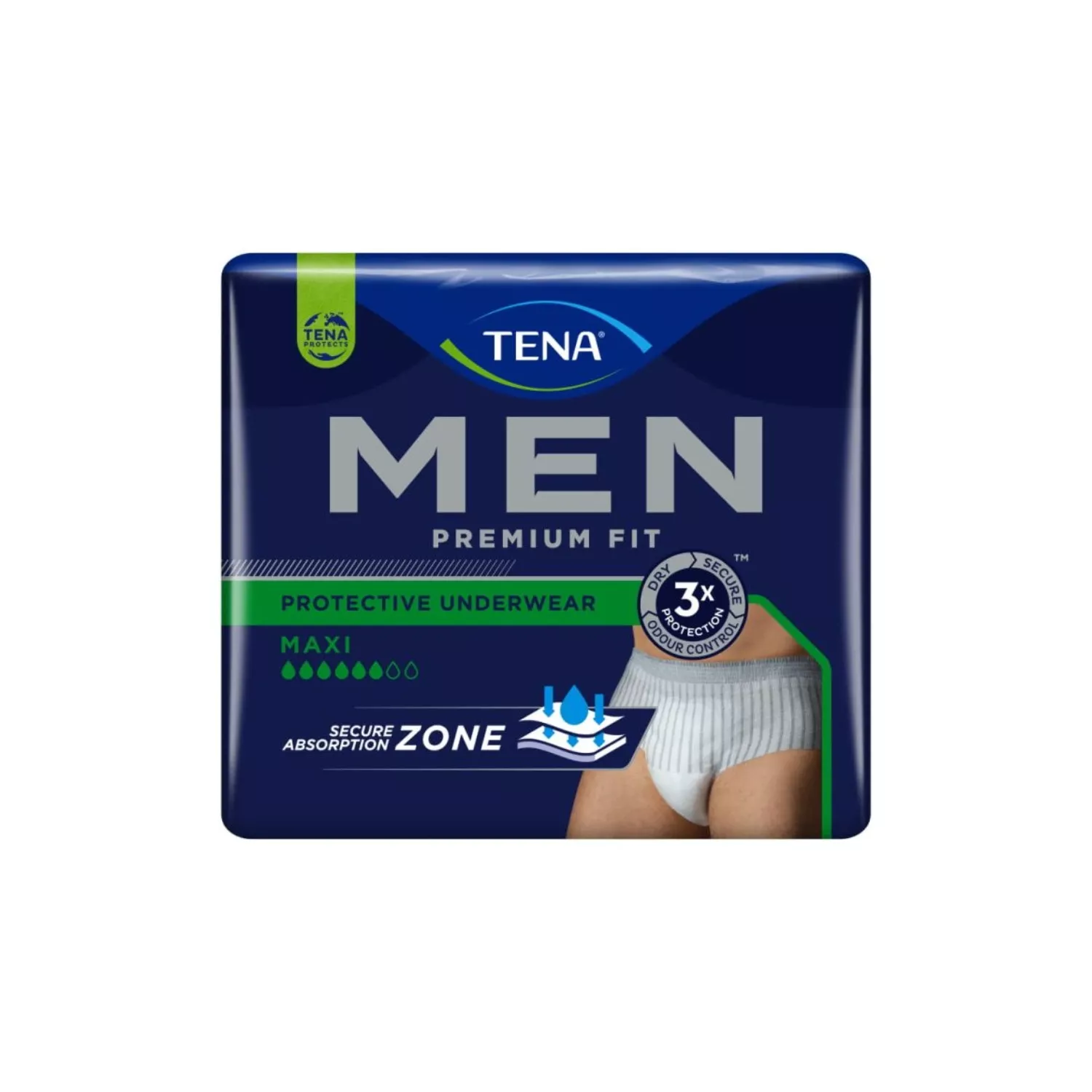 Tena Men Premium Fit Protective Underwear L/XL 8 Count
