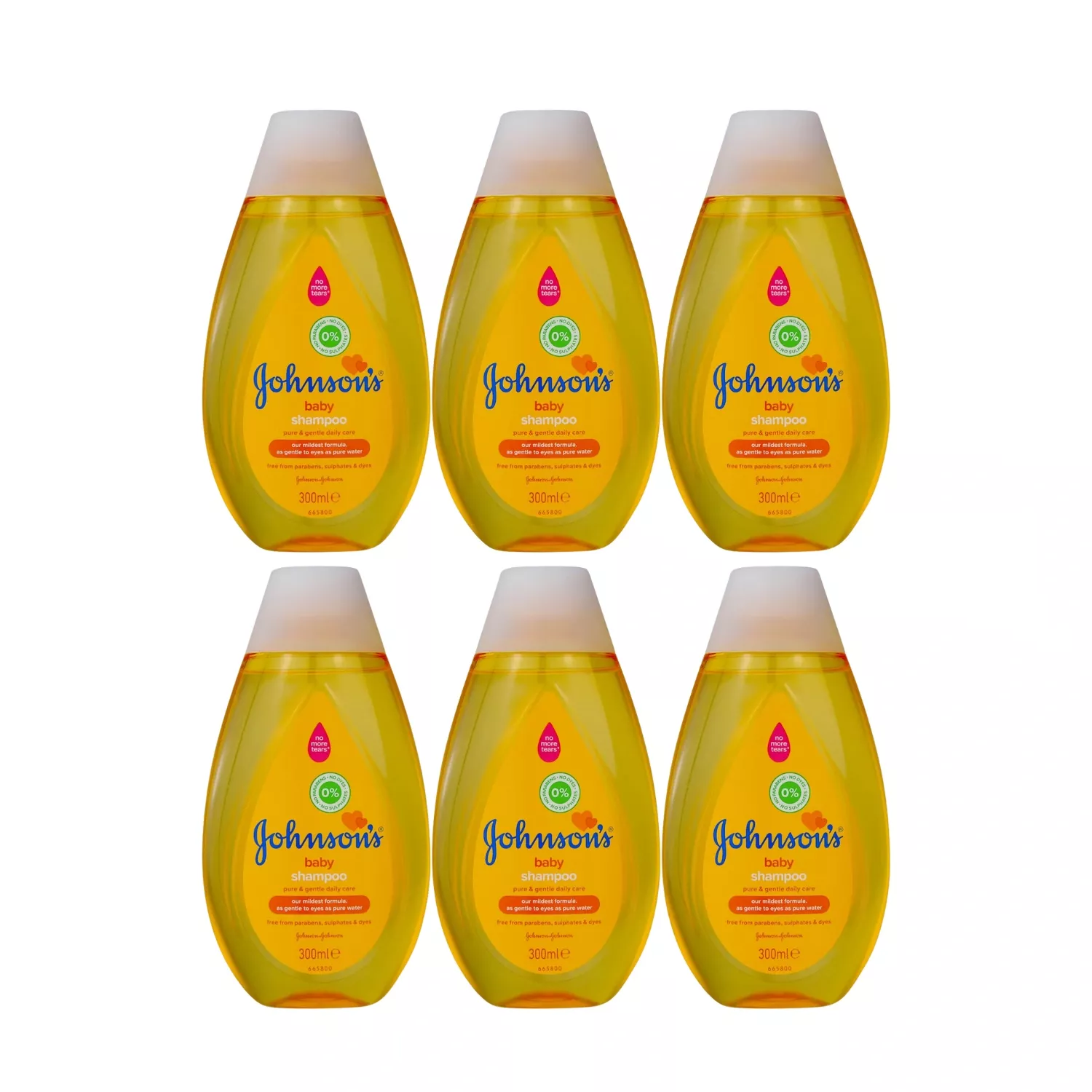 Johnson's Baby Shampoo 300ml - Pack of 6