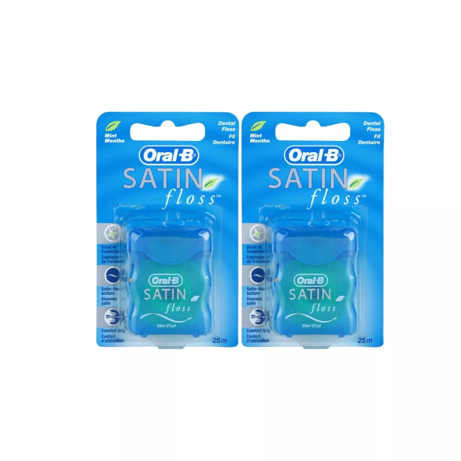 Oral-B Satin Floss Mint 25m - Pack 2