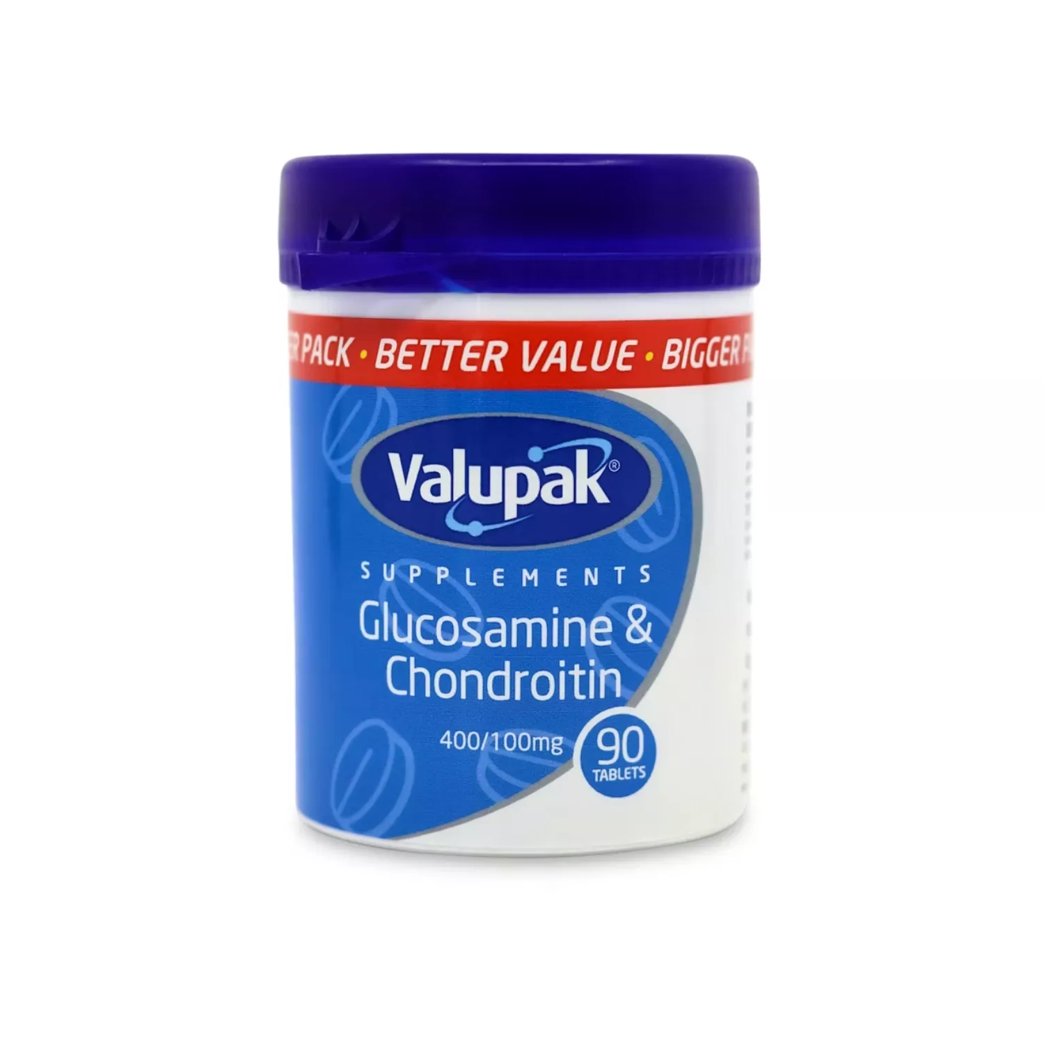 Valupak Glucosamine & Chondroitin 400/100mg 90 Tablets