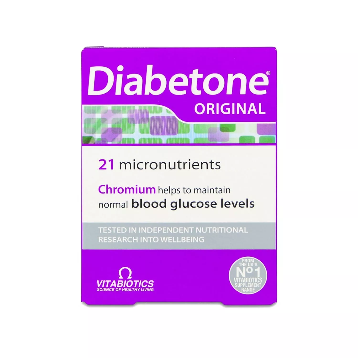 Vitabiotics Diabetone Original Formula Supports Glicemia 30 Tablets