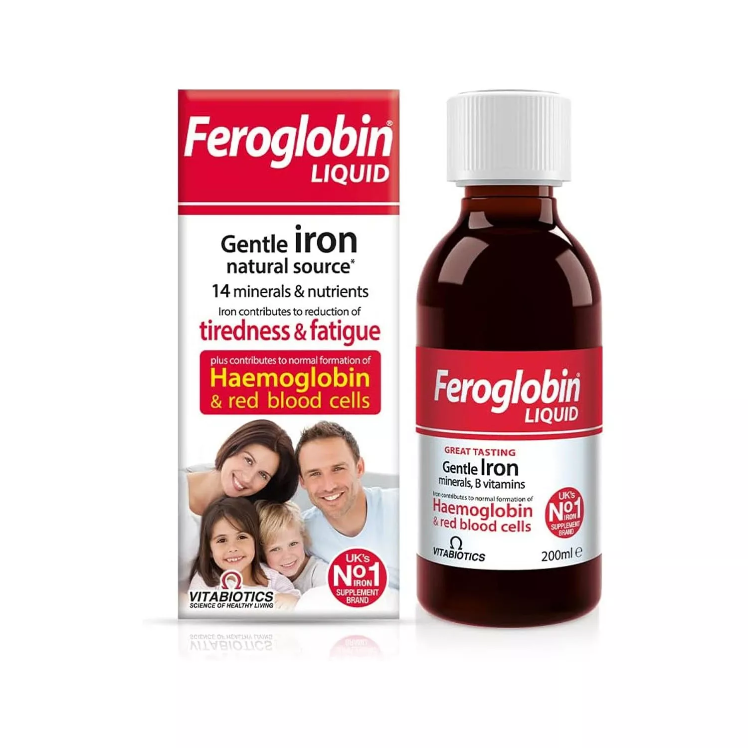 Vitabiotics Feroglobin Gentle Iron and Nutrient Liquid 200ml