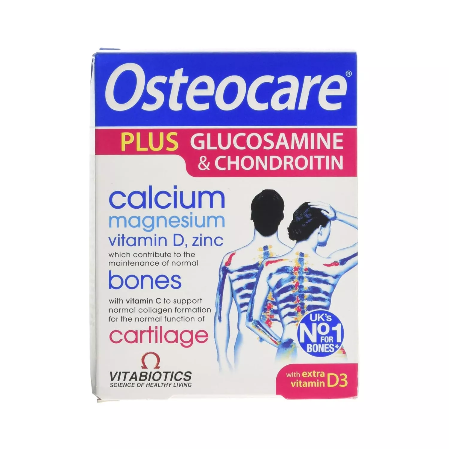 Vitabiotics Osteocare Glucosamine and Chondroitin 60 Tablets