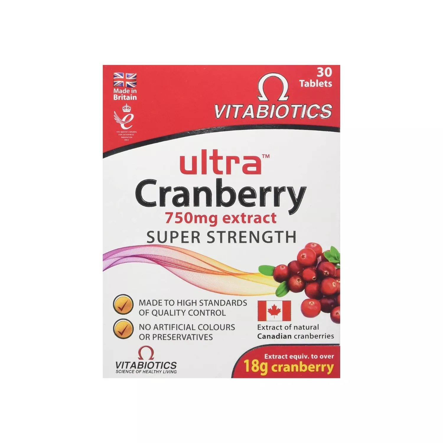 Vitabiotics Ultra Cranberry 30 Tablets for super strength