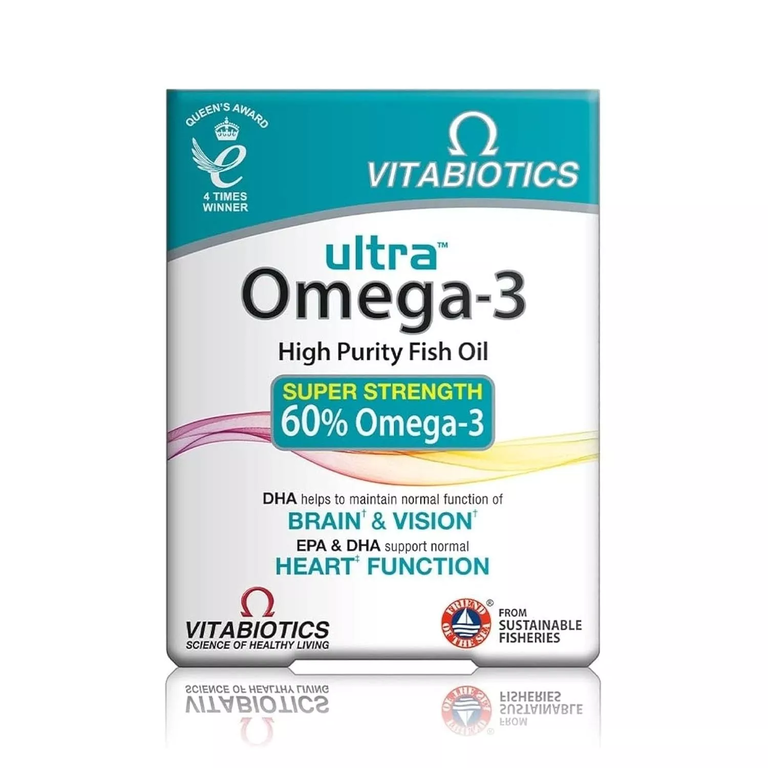 Vitabiotics Ultra Omega-3 Fish Oils 60 Capsules