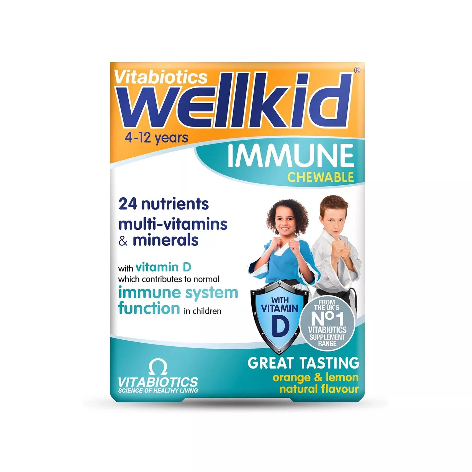 Vitabiotics Wellkid Immune Chewable 30 Tablets
