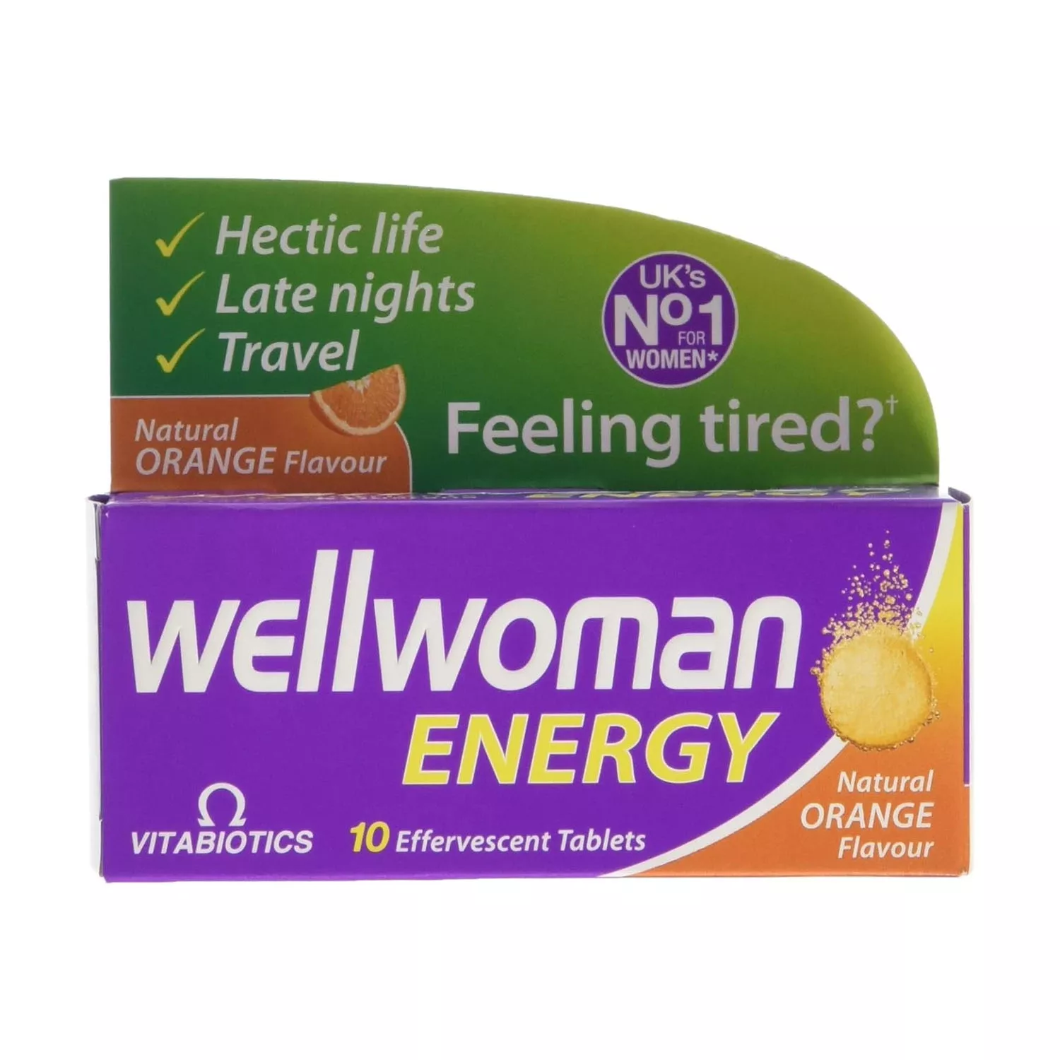 Vitabiotics Wellwoman Energy Tablets Orange 10 Tablets