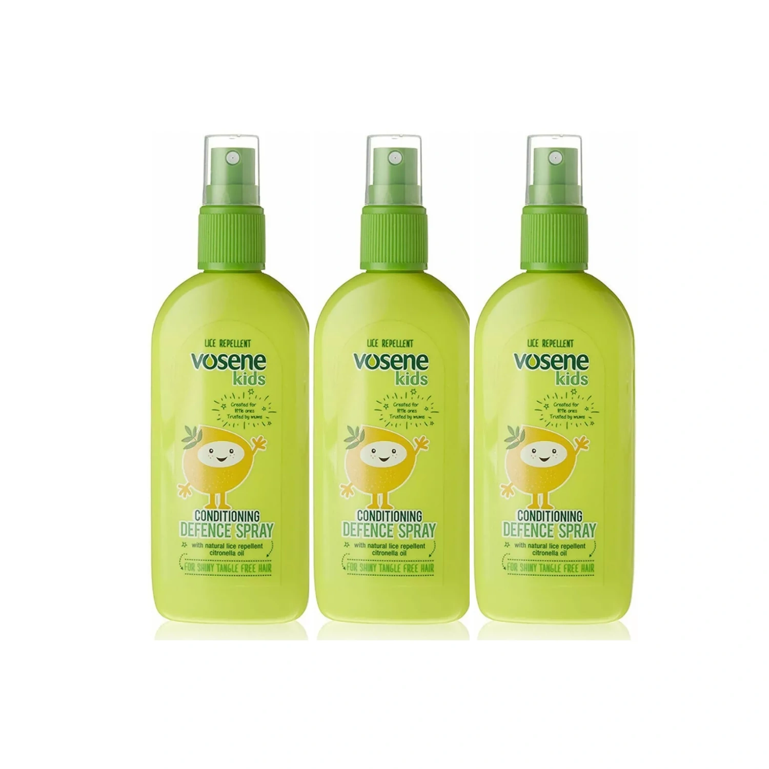 3x Vosene Kids Conditioning Defence Spray 150ml