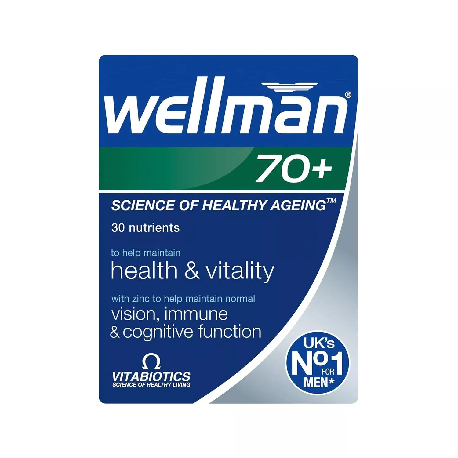 Vitabiotics Wellman 70+ 30 Tablets