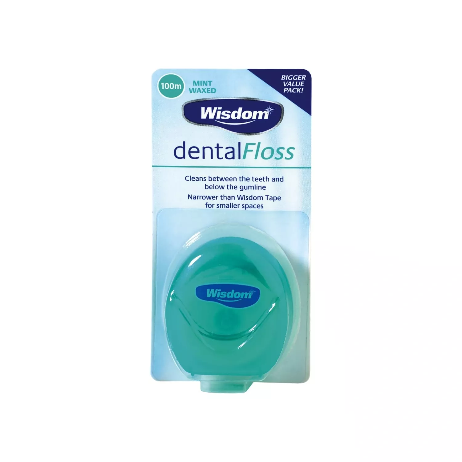 Wisdom Dental Floss Mint Waxed, 100m