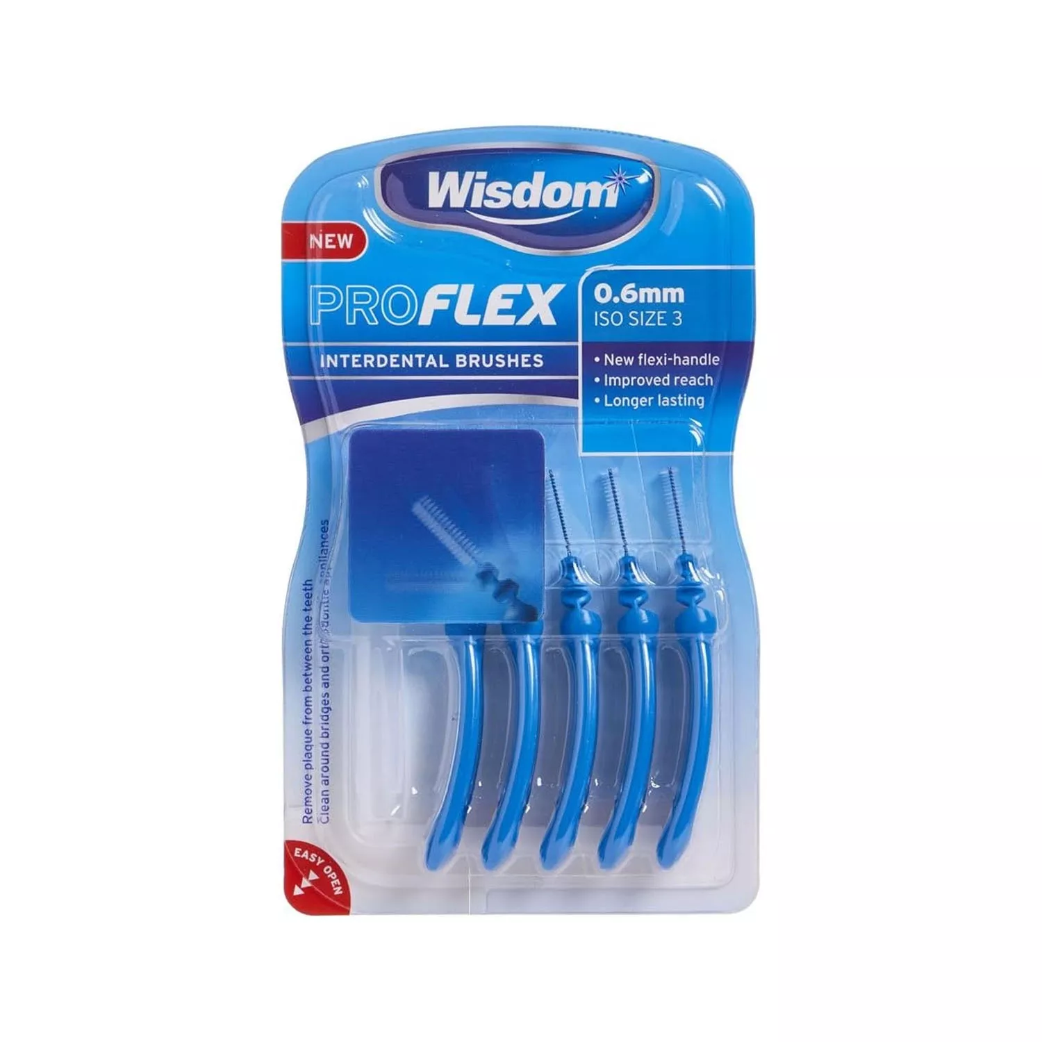 Wisdom Pro Flex Interdental Brush 0.60mm, 5 Brushes