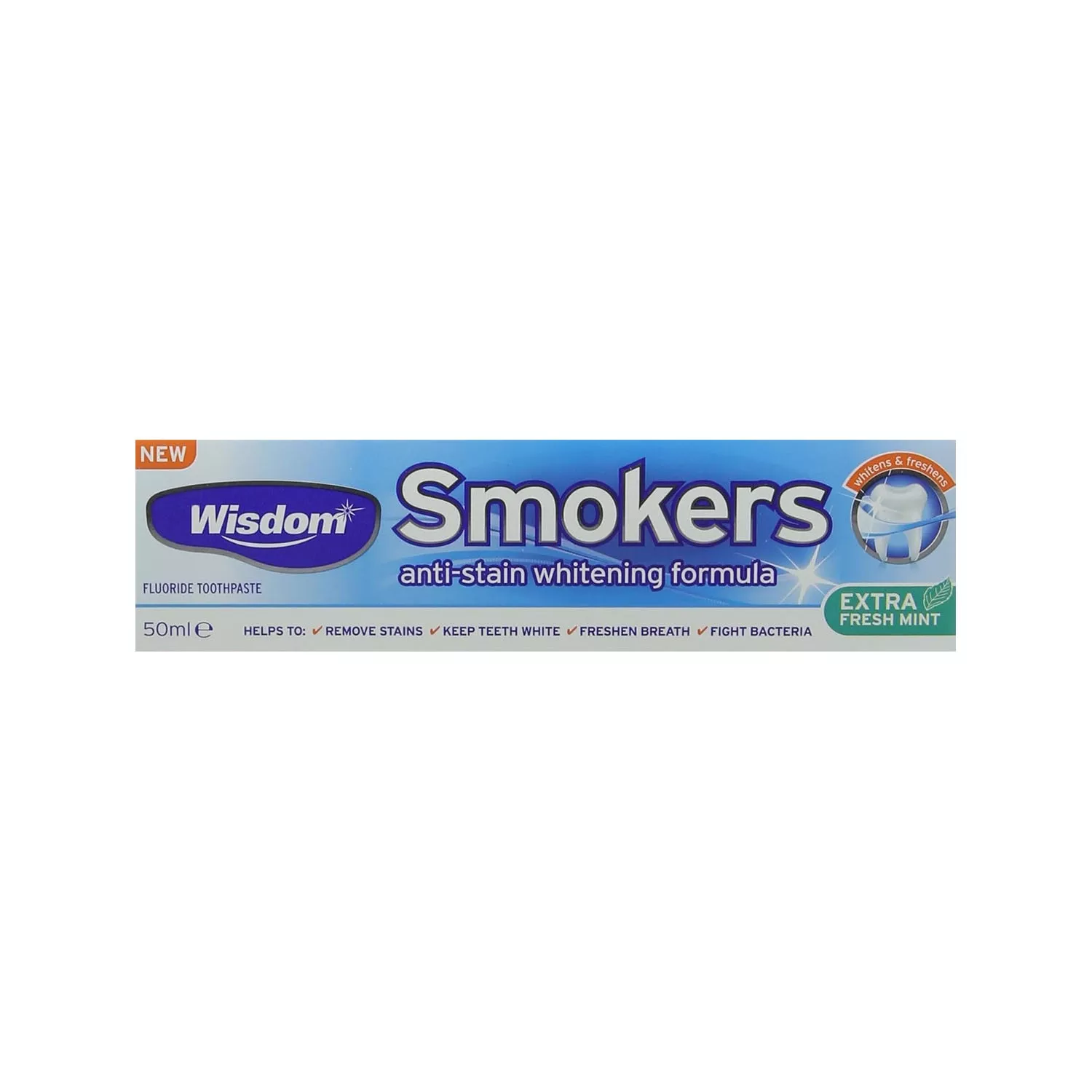 Wisdom Smokers Anti-Stain Whitening Toothpaste 50ml