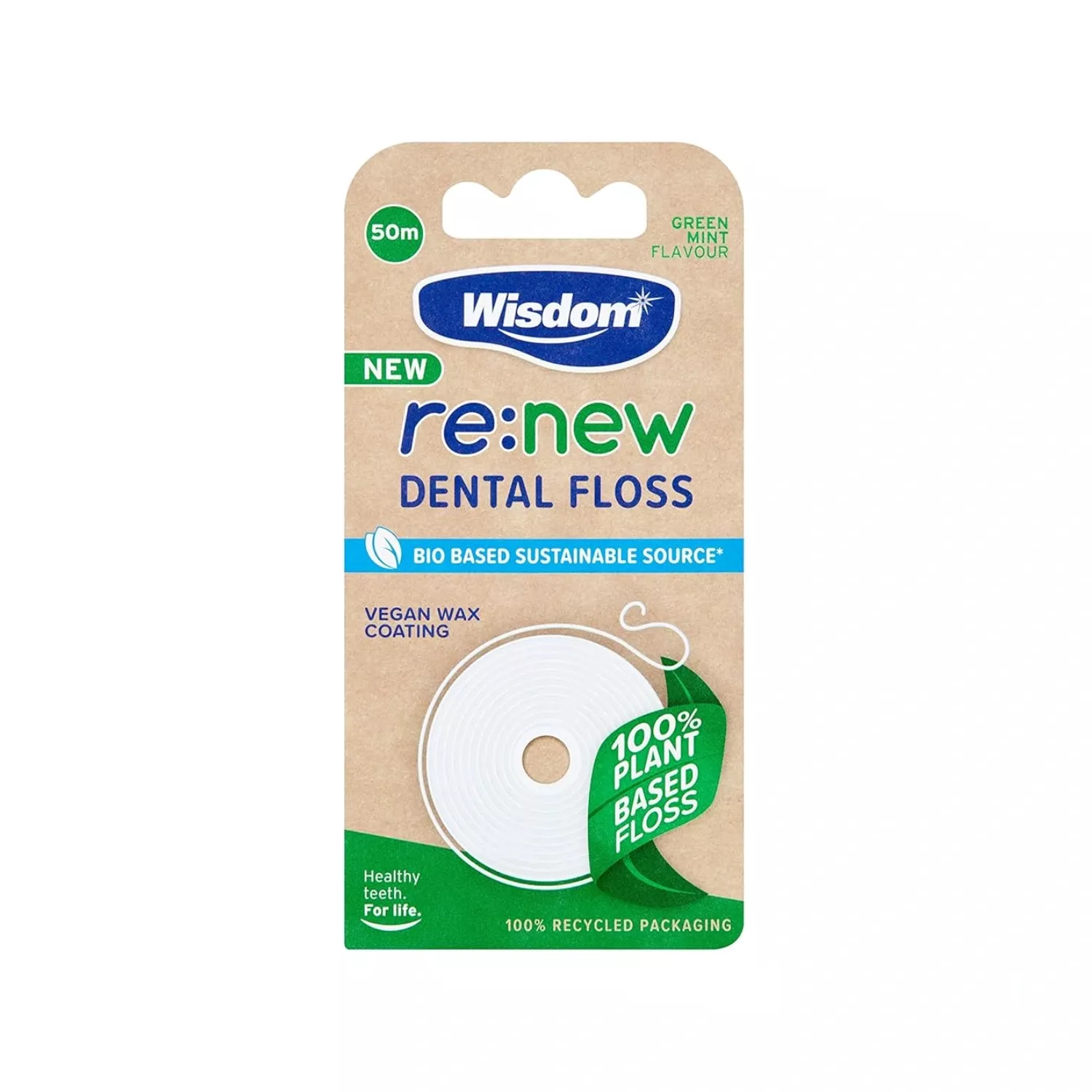 Wisdom re:new Clean Dental Floss 50m
