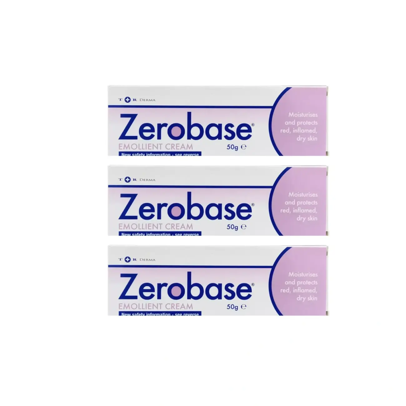 Zerobase Emollient Cream 50g - Pack 3