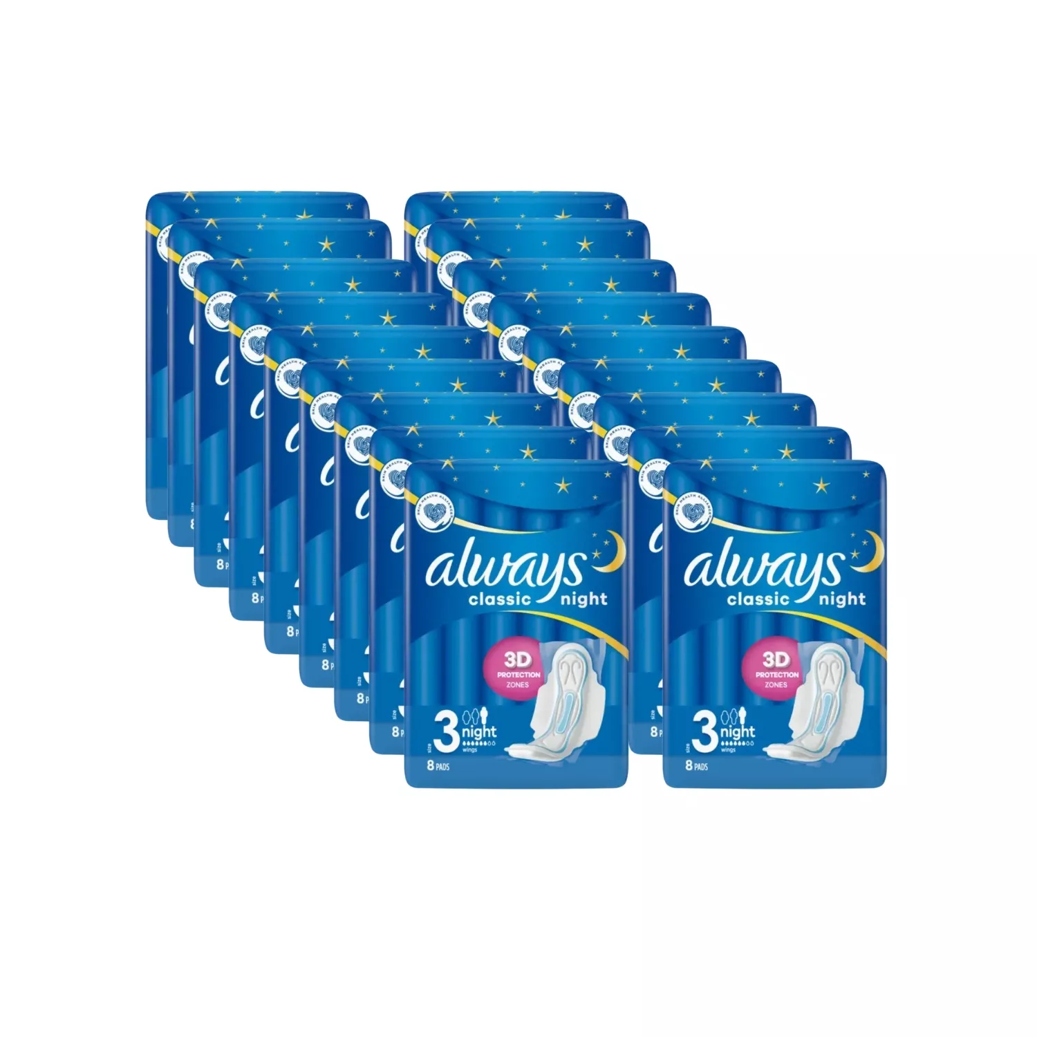 Always Maxi Classic Night 8 Pads - Pack of 18