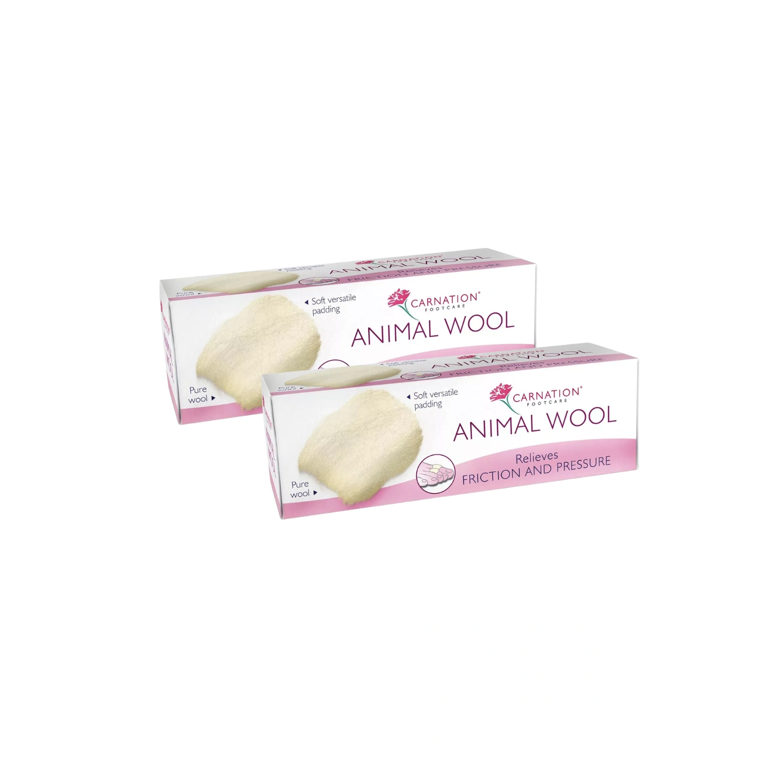 Carnation Footcare Animal Wool 25g - Pack of 2