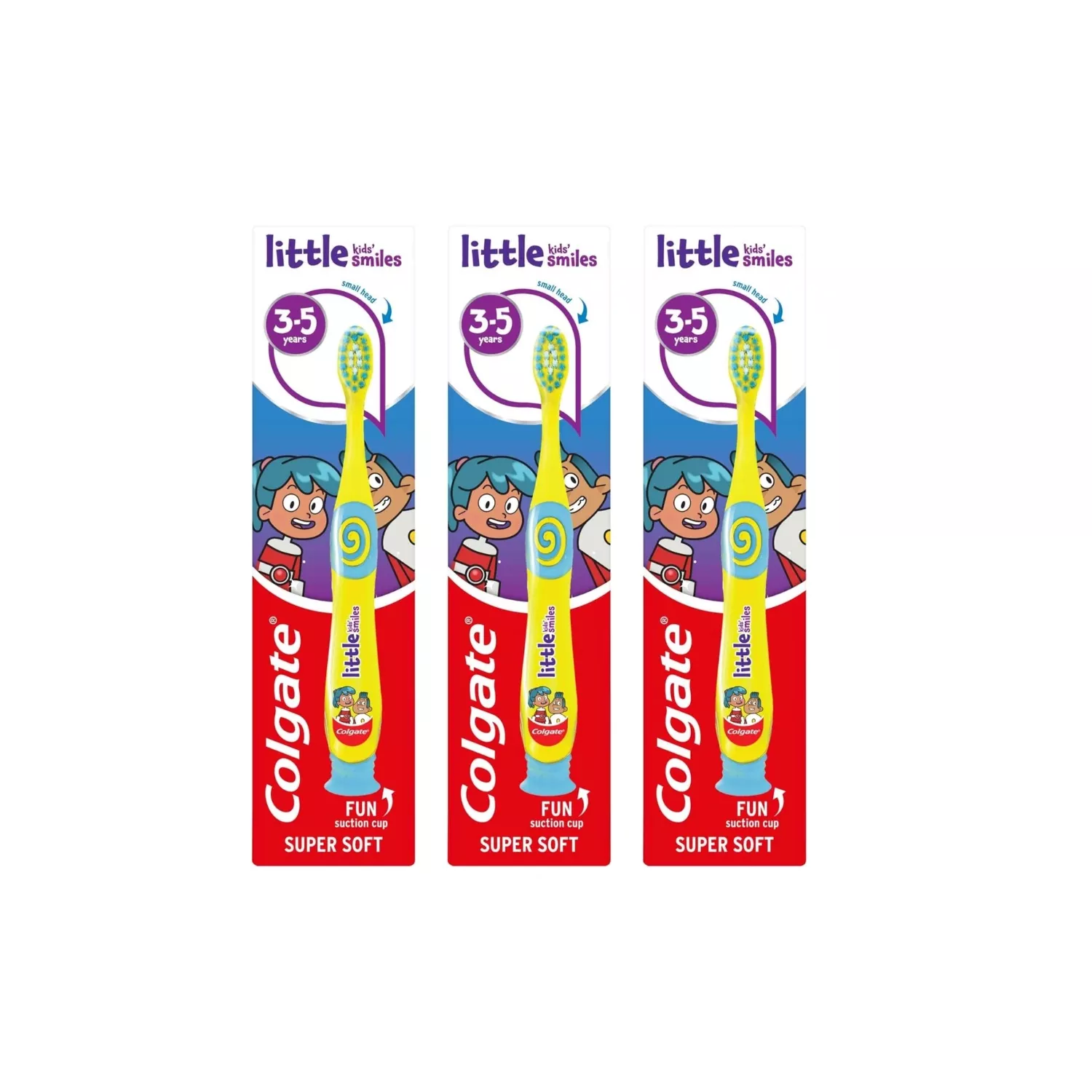 Colgate Extra Soft Toothbrush For Kids 3-5 Years  Pack 3