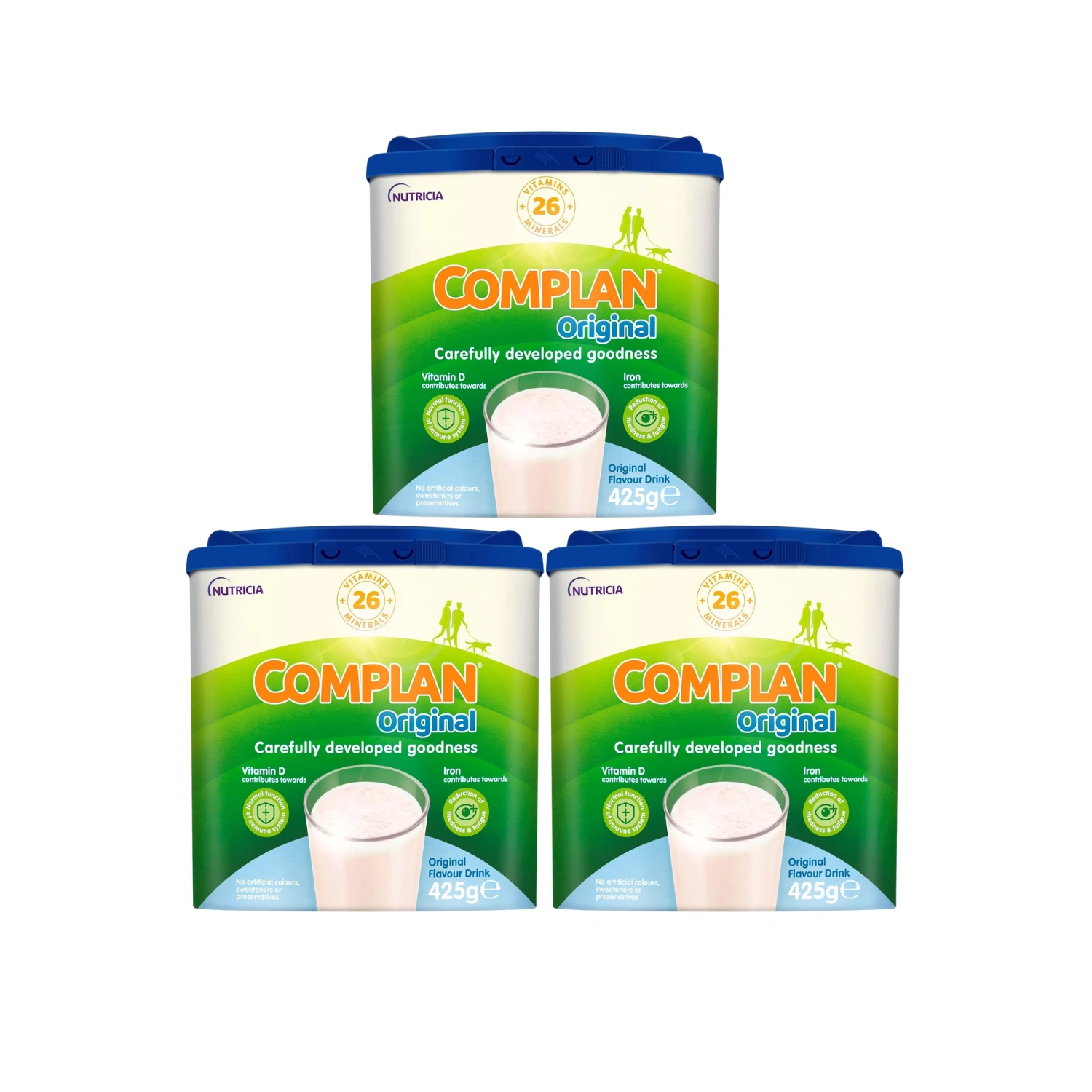 3x Complan Original Nutritional Drink 425g