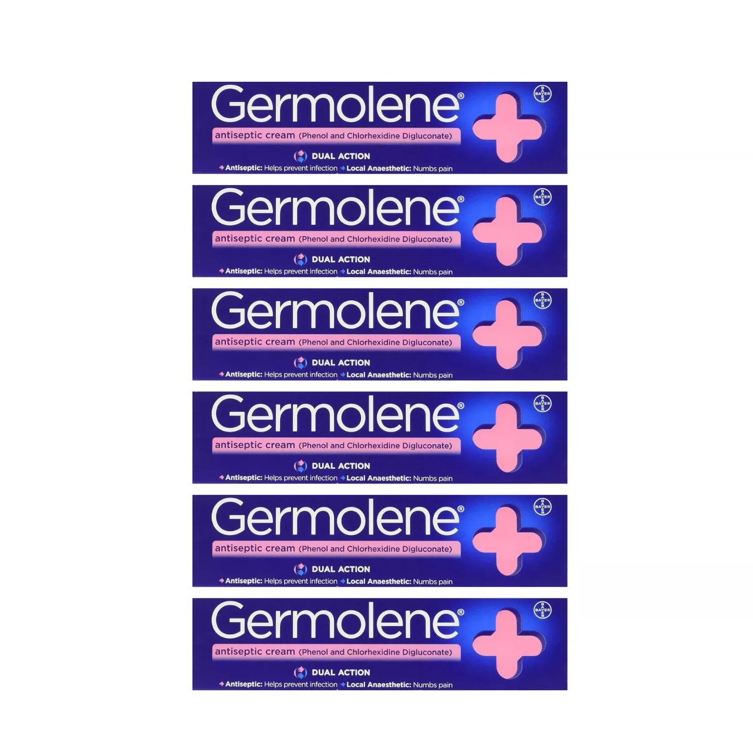 6x Germolene Antiseptic Cream 55g