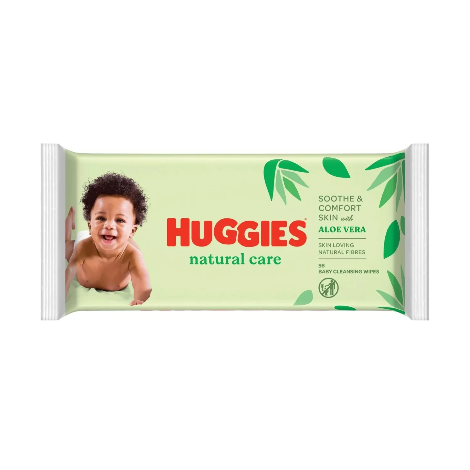 Huggies Natural Care Unscented Baby Wipes Soft Pack 56