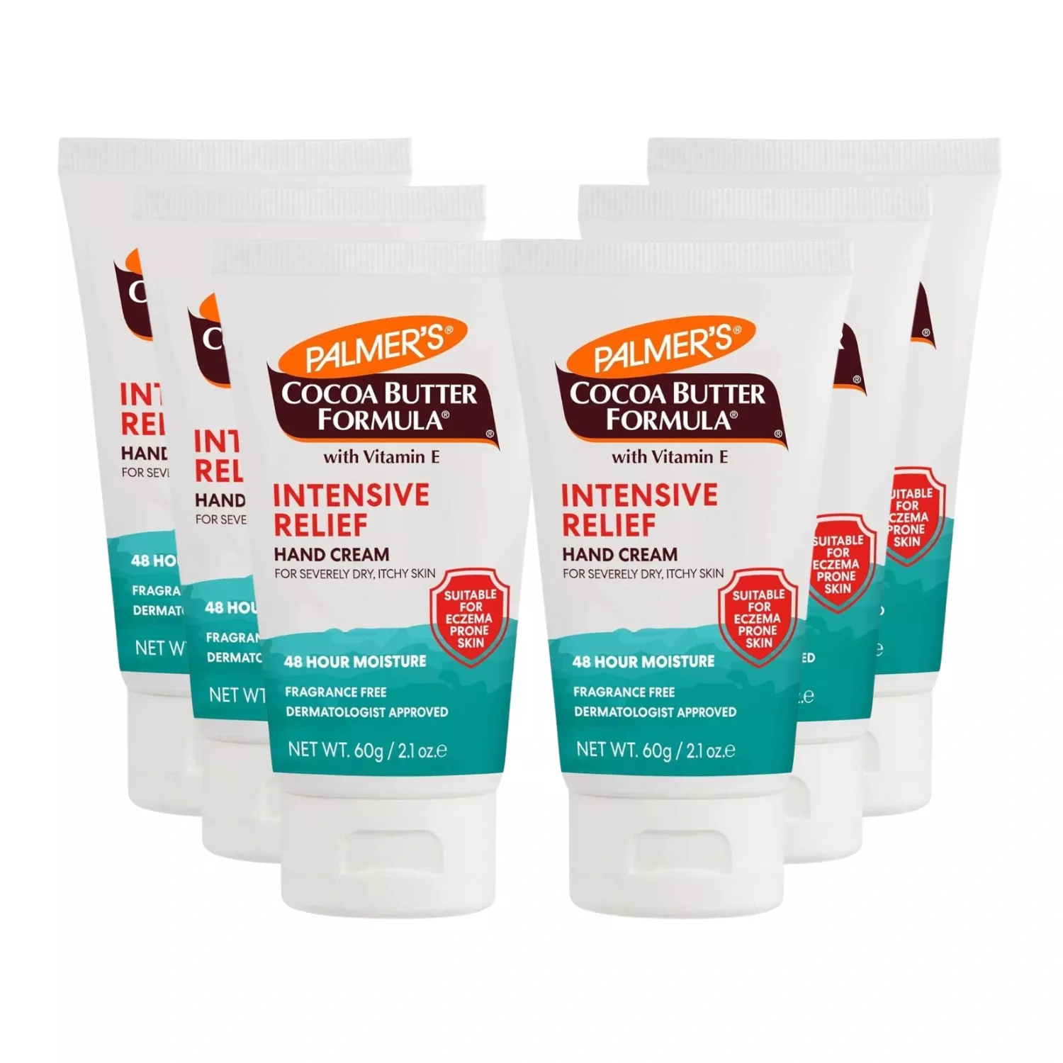 Palmers Intensive Relief Hand Cream 60g - Pack of 6