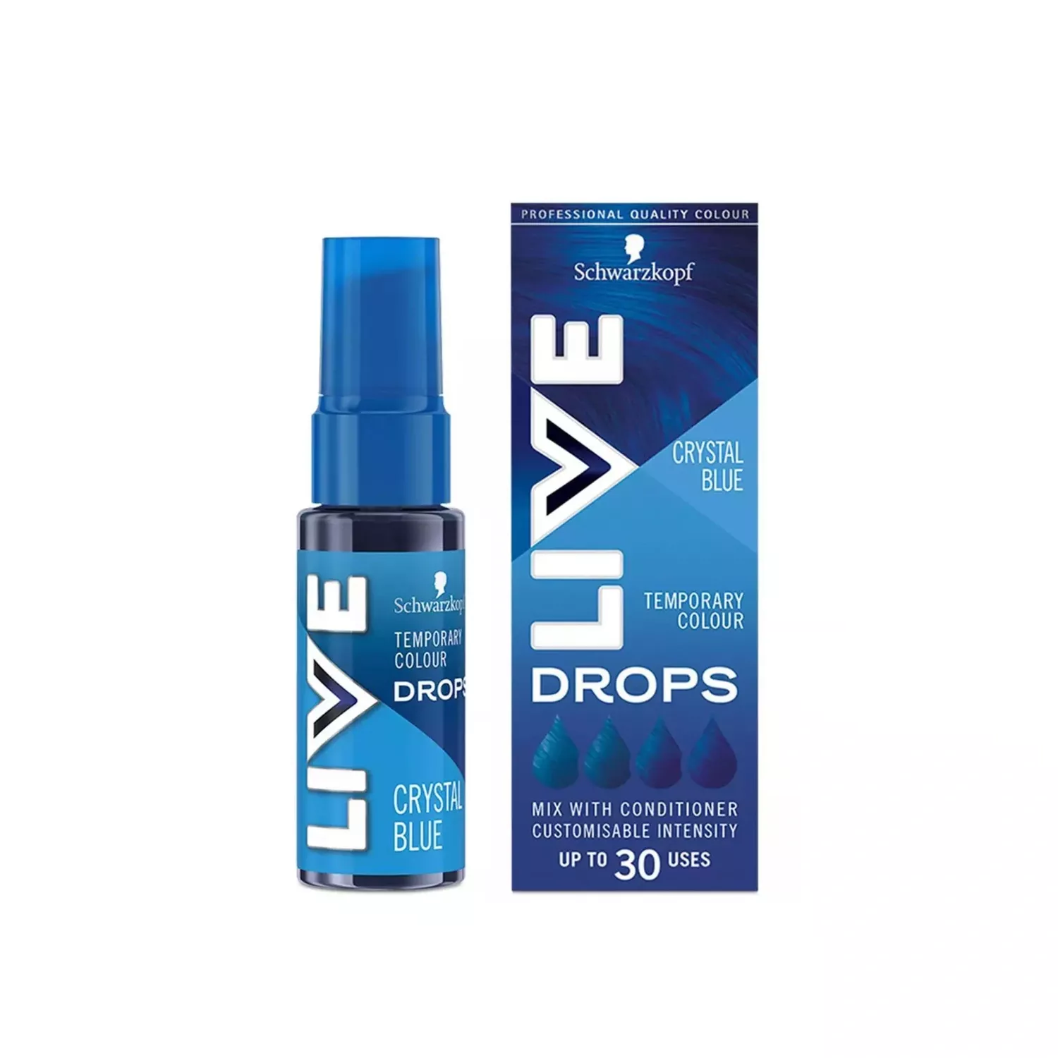Schwarzkopf LIVE Colour Drops Crystal Blue 30ml
