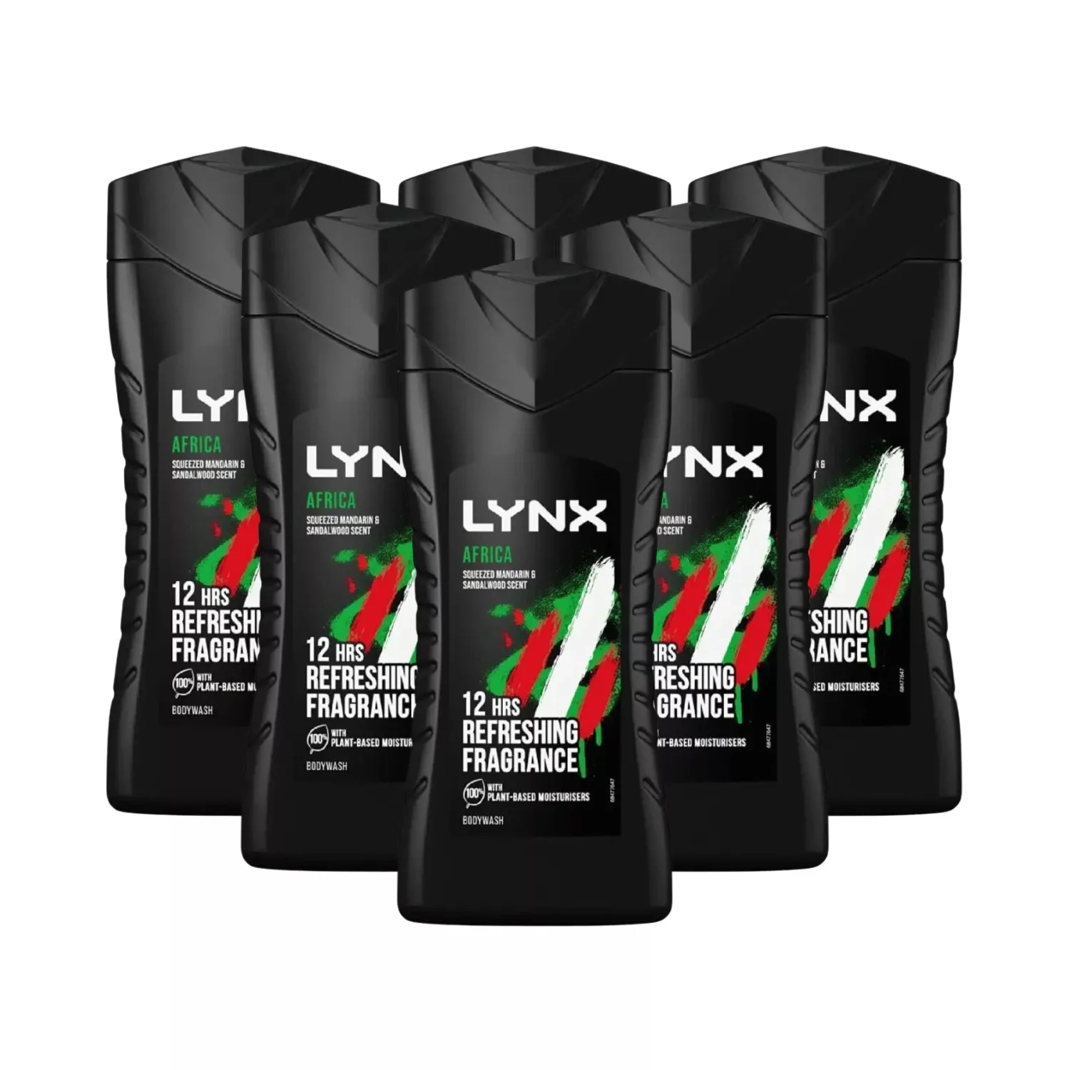6x Lynx Africa Shower Gel 225ml