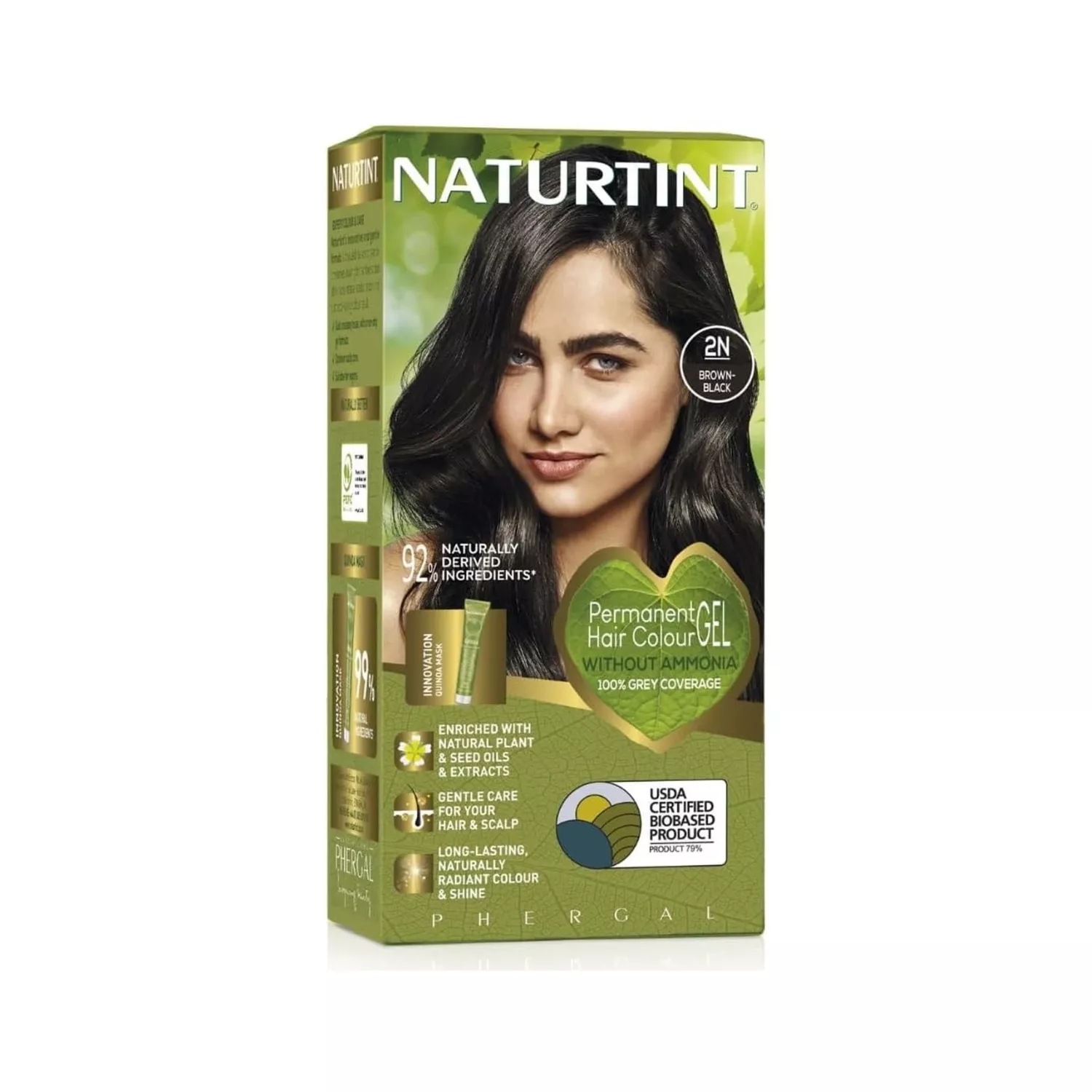 Naturtint Permanent Hair Colour 2N Brown Black 170ml