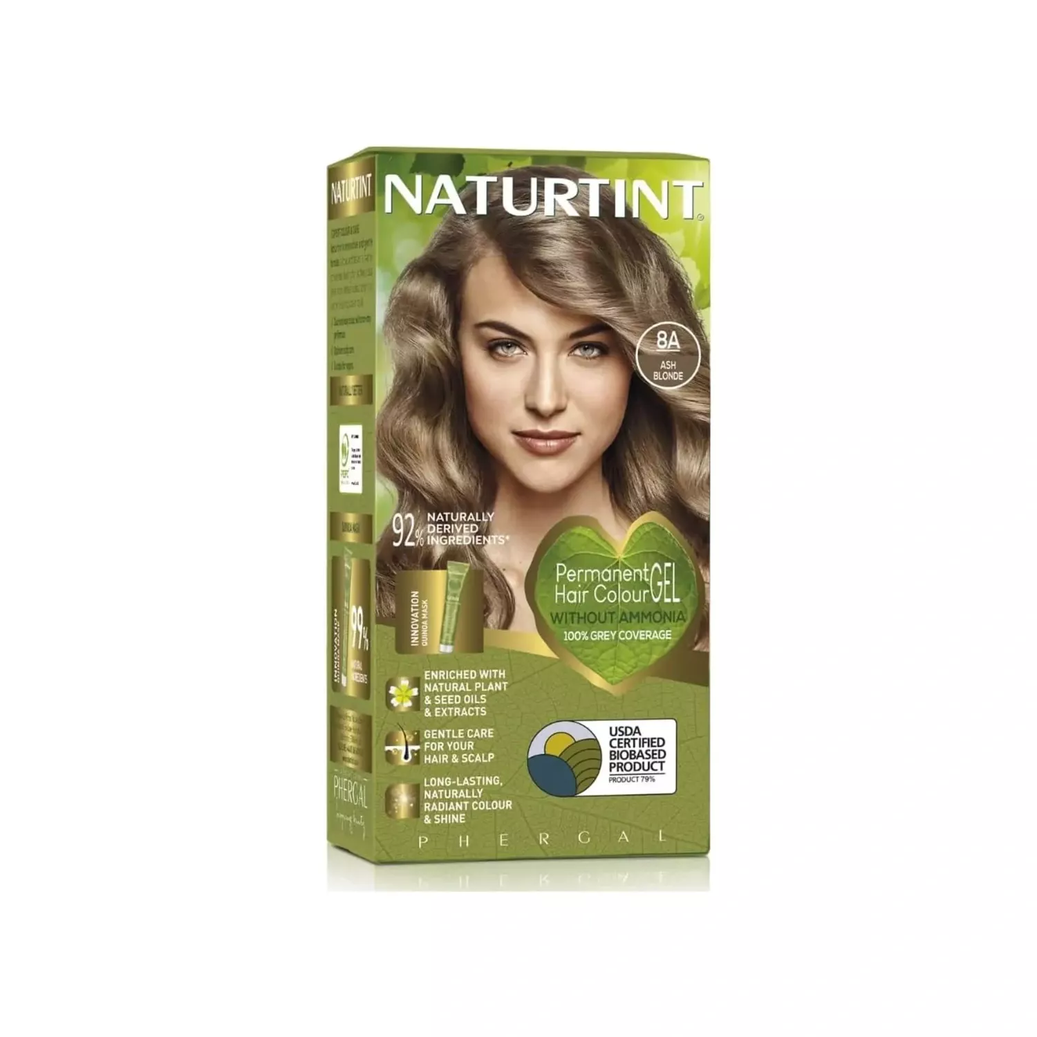 Naturtint Permanent Hair Colour 8A Ash Blonde 170ml