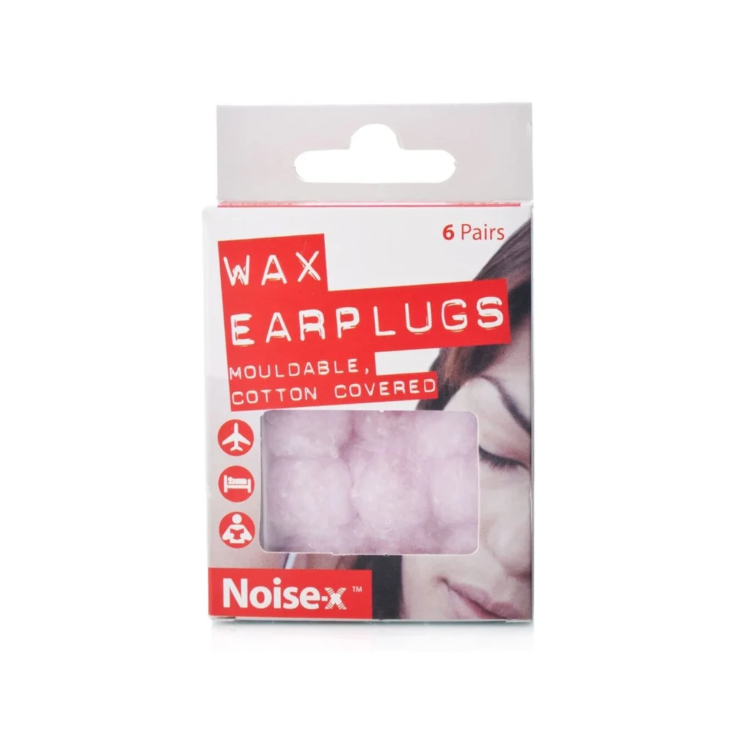 Noise-X Ear Plugs Wax 6 Pairs
