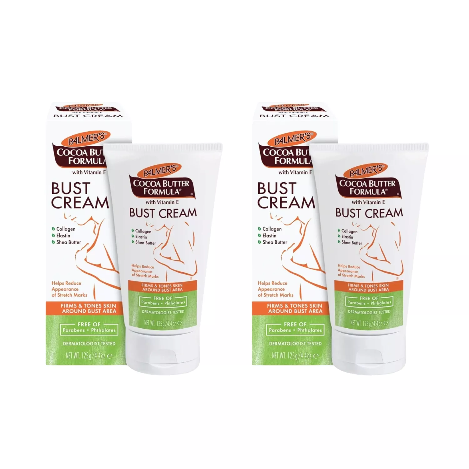Palmers Cocoa Butter Bust Cream 125g ? Pack of 2
