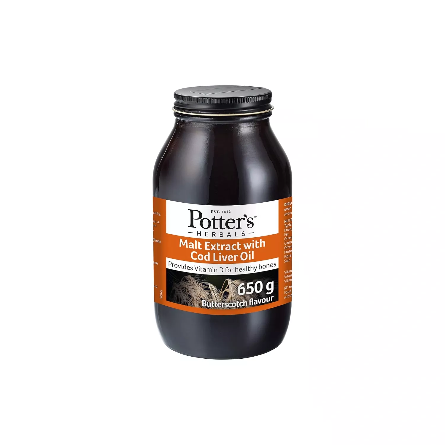 Potters Herbals Malt Extract Butterscotch Flavoured 650g