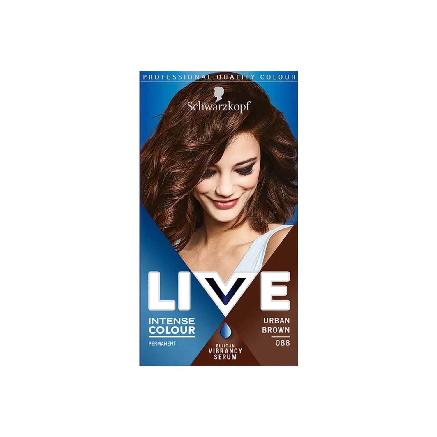 Schwarzkopf Live Intense Colour Permanent Hair Dye  088 URBAN BROWN