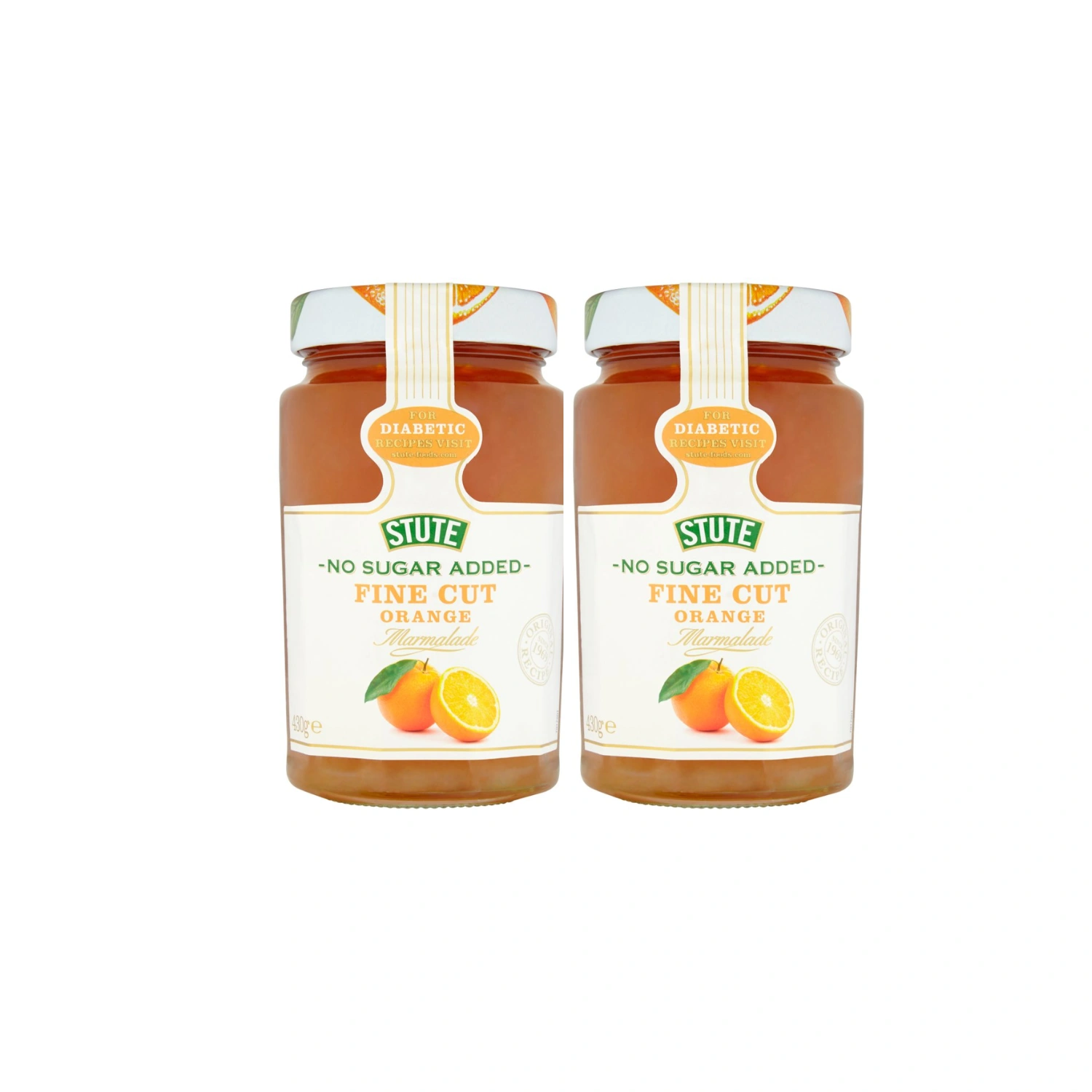 Stute Diabetic Fine Orange Marmalade 430g x 2 Pack