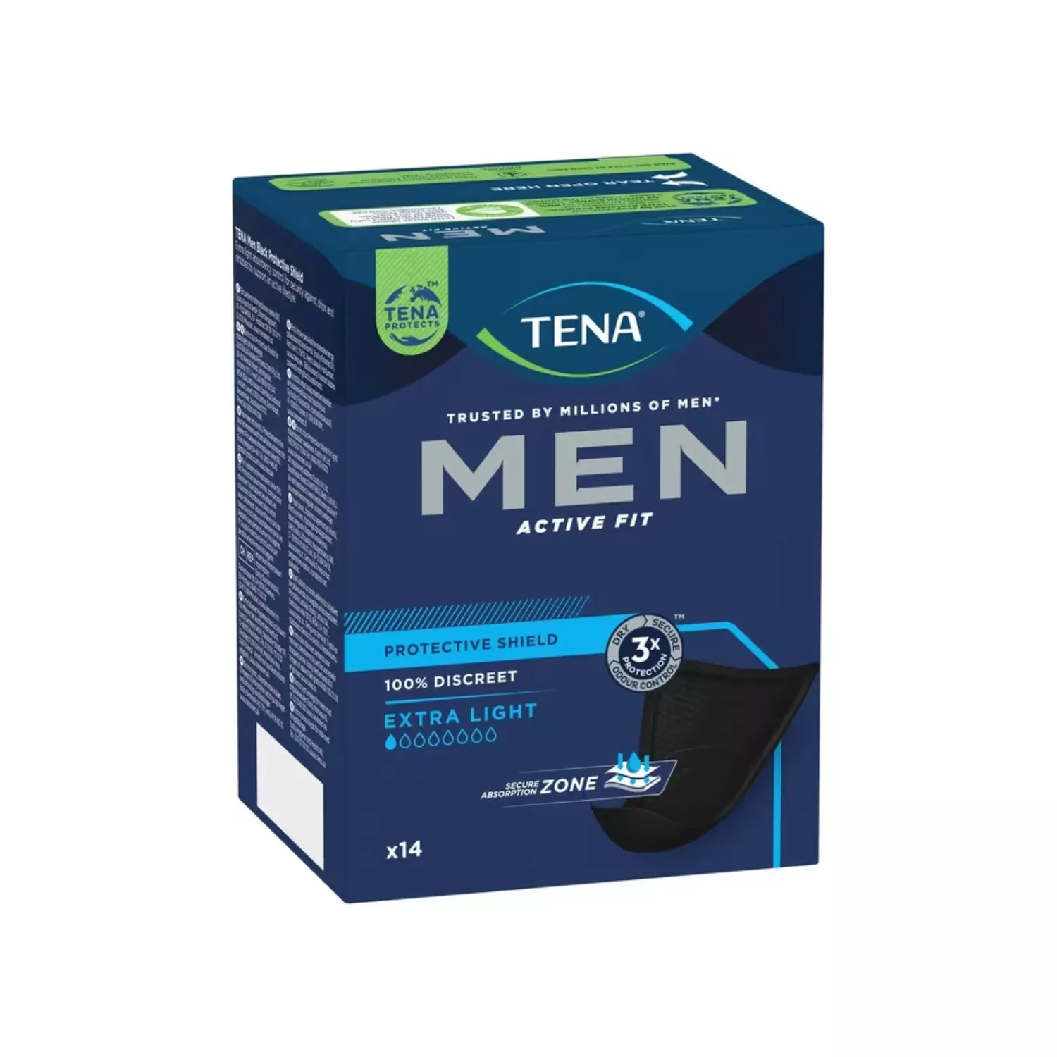 TENA Men Protective Shield Pads 14 Pack