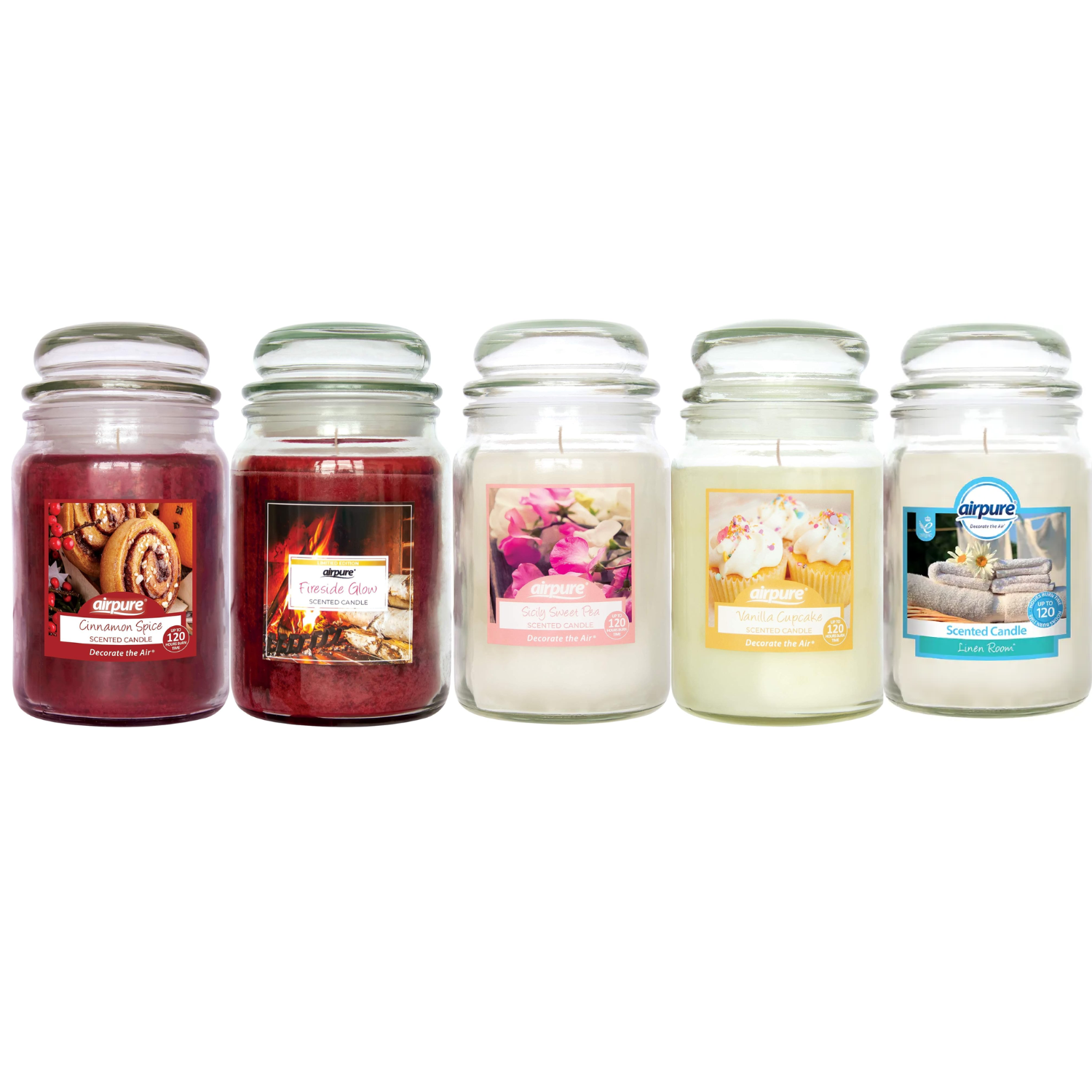 Airpure Scented Large Candle Jars 510g
