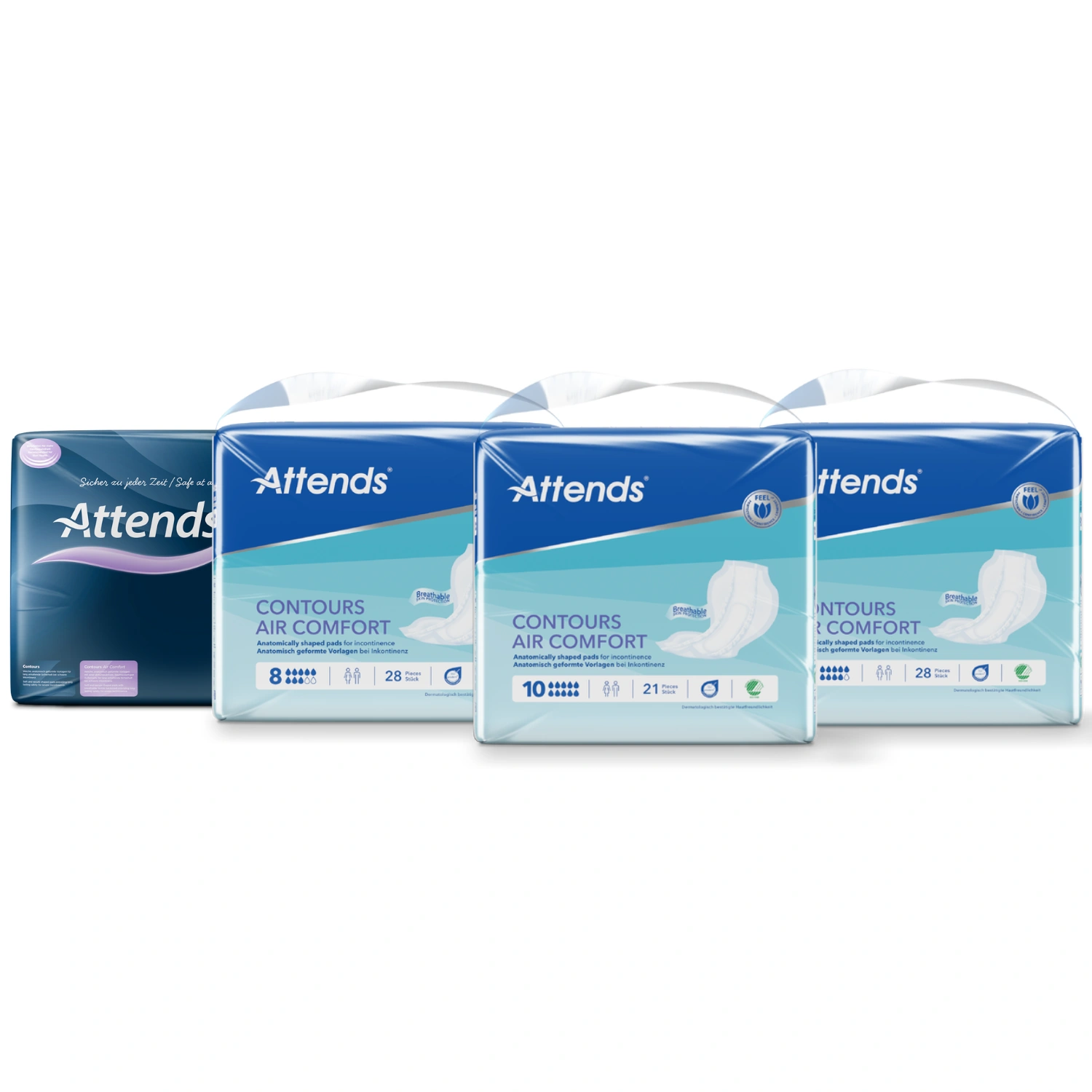 Attends Contours Air Comfort Pads